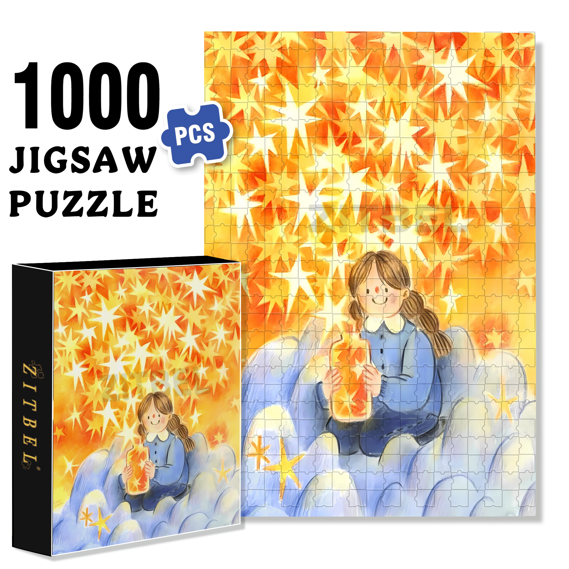 Traces Of Passing Time 500pcs/1000pcs Jigsaw Puzzle, Scratch-Resistant, Interactive Family Game & Brain-Boosting DIY Decor, Perfect for Halloween, Christmas & New Year Gifts, Family Puzzle Game