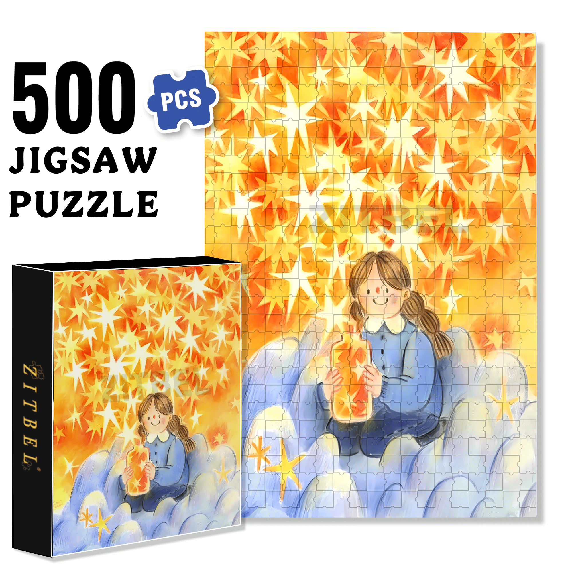 Traces Of Passing Time 500pcs/1000pcs Jigsaw Puzzle, Scratch-Resistant, Interactive Family Game & Brain-Boosting DIY Decor, Perfect for Halloween, Christmas & New Year Gifts, Family Puzzle Game