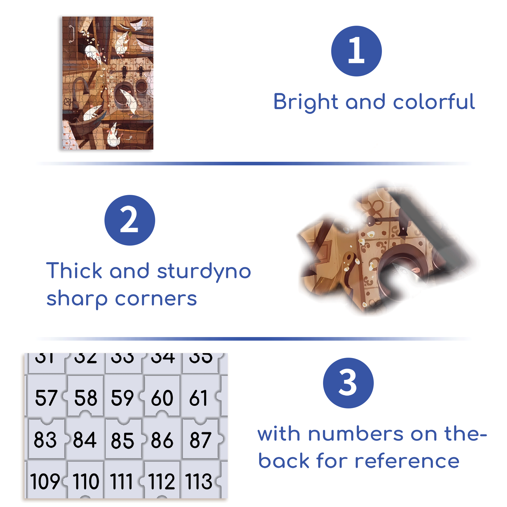 Vandal 500pcs/1000pcs Jigsaw Puzzle, Scratch-Resistant, Interactive Family Game & Brain-Boosting DIY Decor, Perfect for Halloween, Christmas & New Year Gifts, Family Puzzle Game