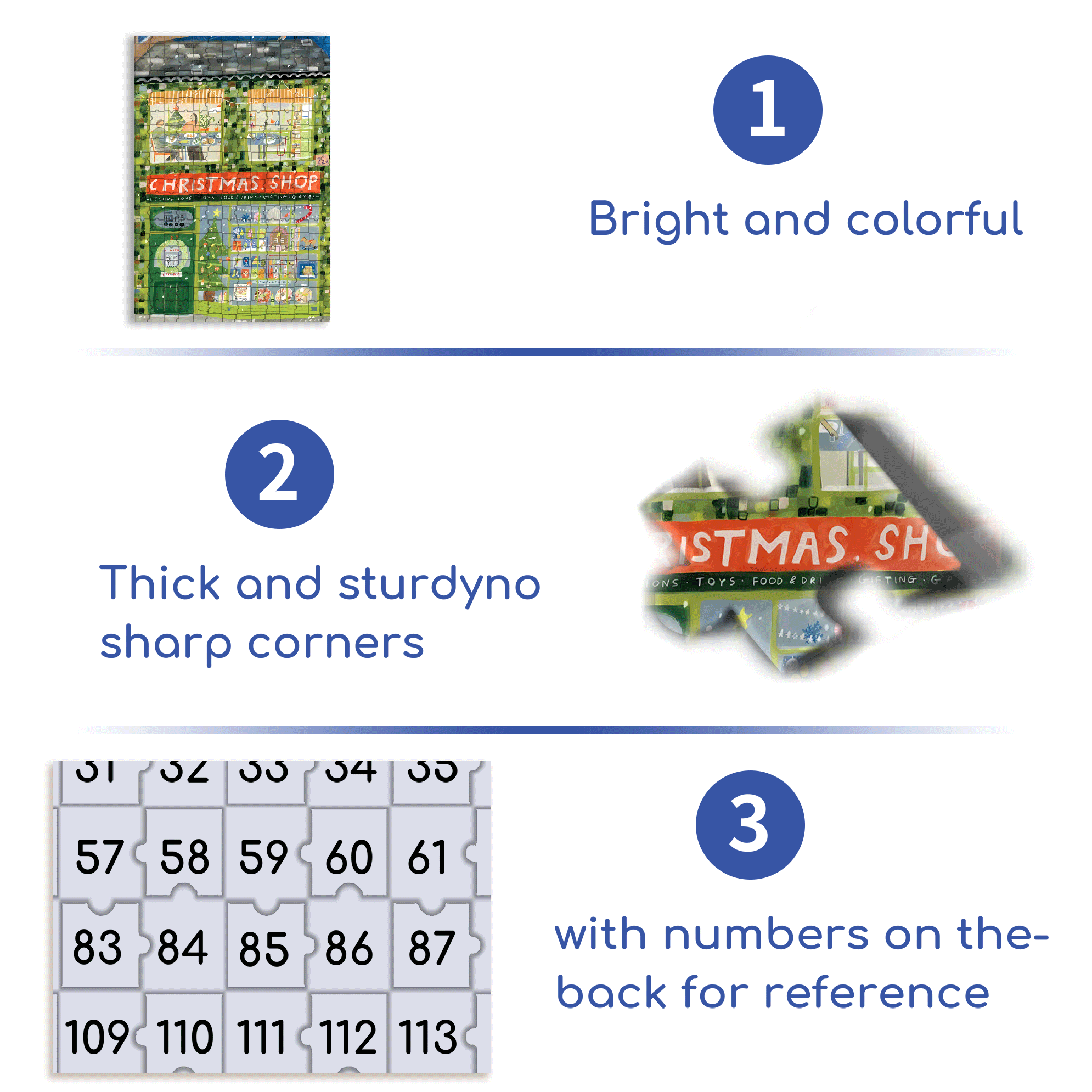 X'mas Shop 500pcs/1000pcs Jigsaw Puzzle, Scratch-Resistant, Interactive Family Game & Brain-Boosting DIY Decor, Perfect for Halloween, Christmas & New Year Gifts, Family Puzzle Game