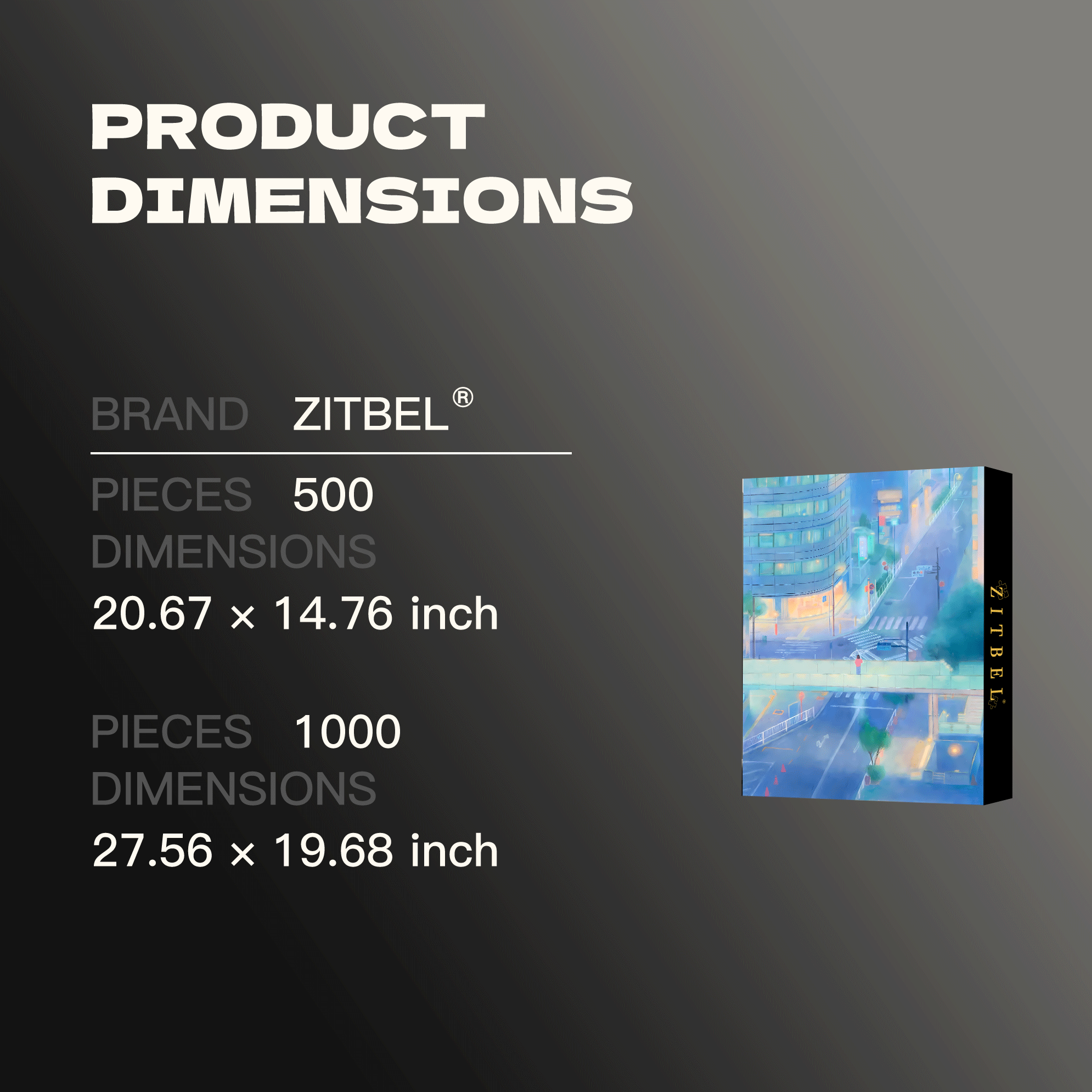 A City Washed By Rain 500pcs/1000pcs Jigsaw Puzzle, Scratch-Resistant, Interactive Family Game & Brain-Boosting DIY Decor, Perfect for Halloween, Christmas & New Year Gifts, Family Puzzle Game