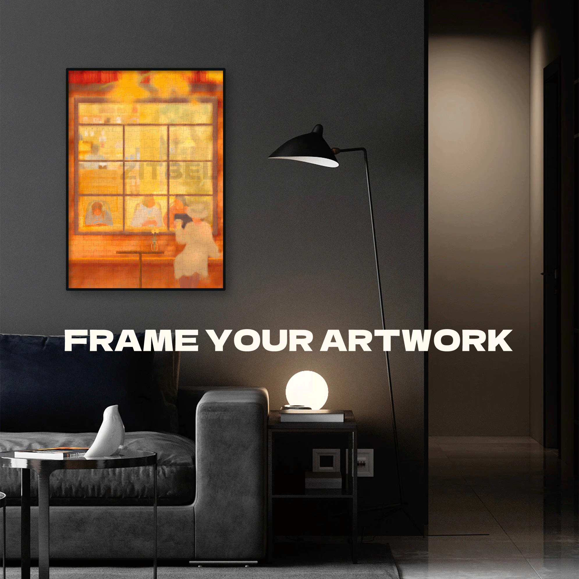 Slow Life Under The Orange Autumn Light 500pcs/1000pcs Jigsaw Puzzle, Scratch-Resistant, Interactive Family Game & Brain-Boosting DIY Decor, Perfect for Halloween, Christmas & New Year Gifts, Family Puzzle Game