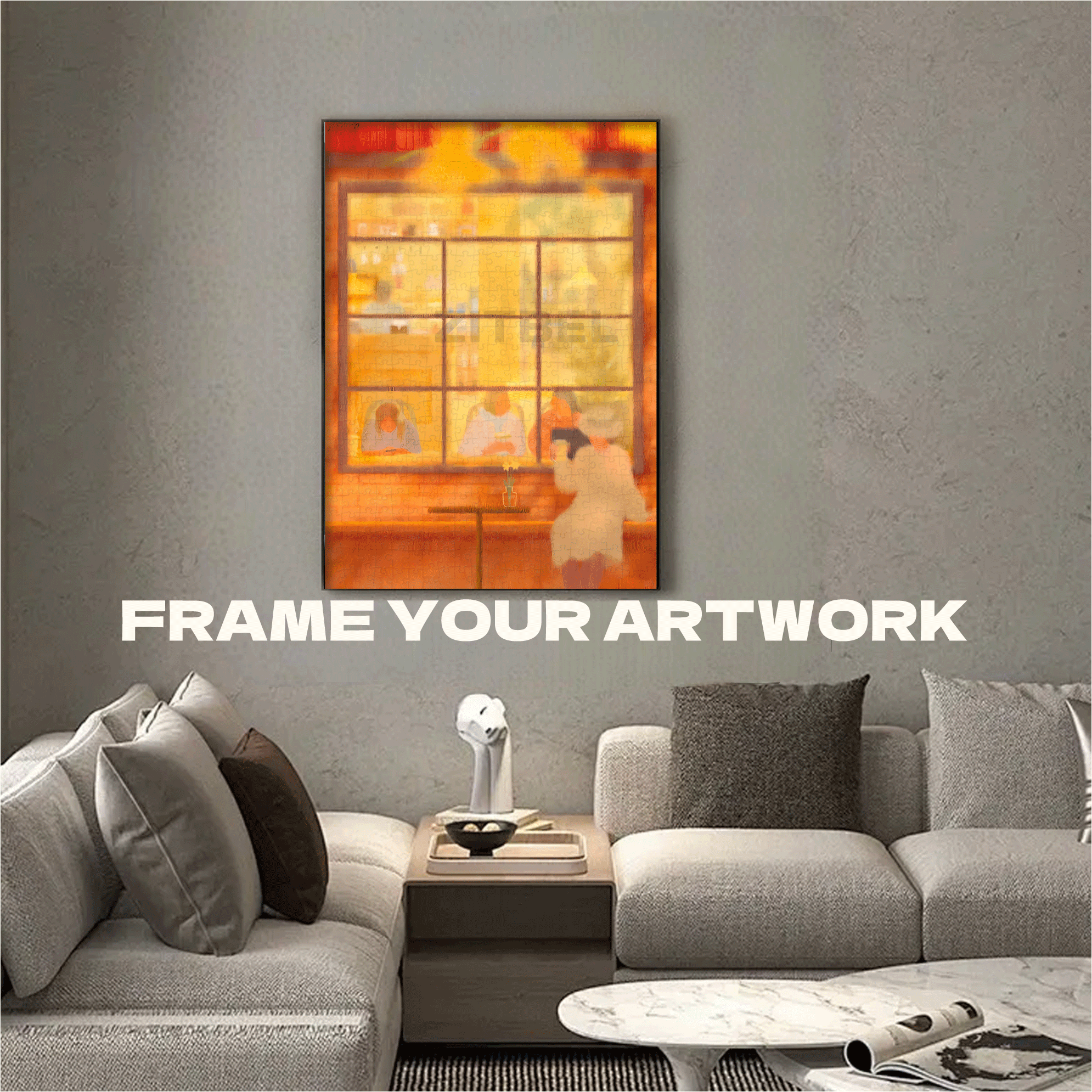 Slow Life Under The Orange Autumn Light 500pcs/1000pcs Jigsaw Puzzle, Scratch-Resistant, Interactive Family Game & Brain-Boosting DIY Decor, Perfect for Halloween, Christmas & New Year Gifts, Family Puzzle Game