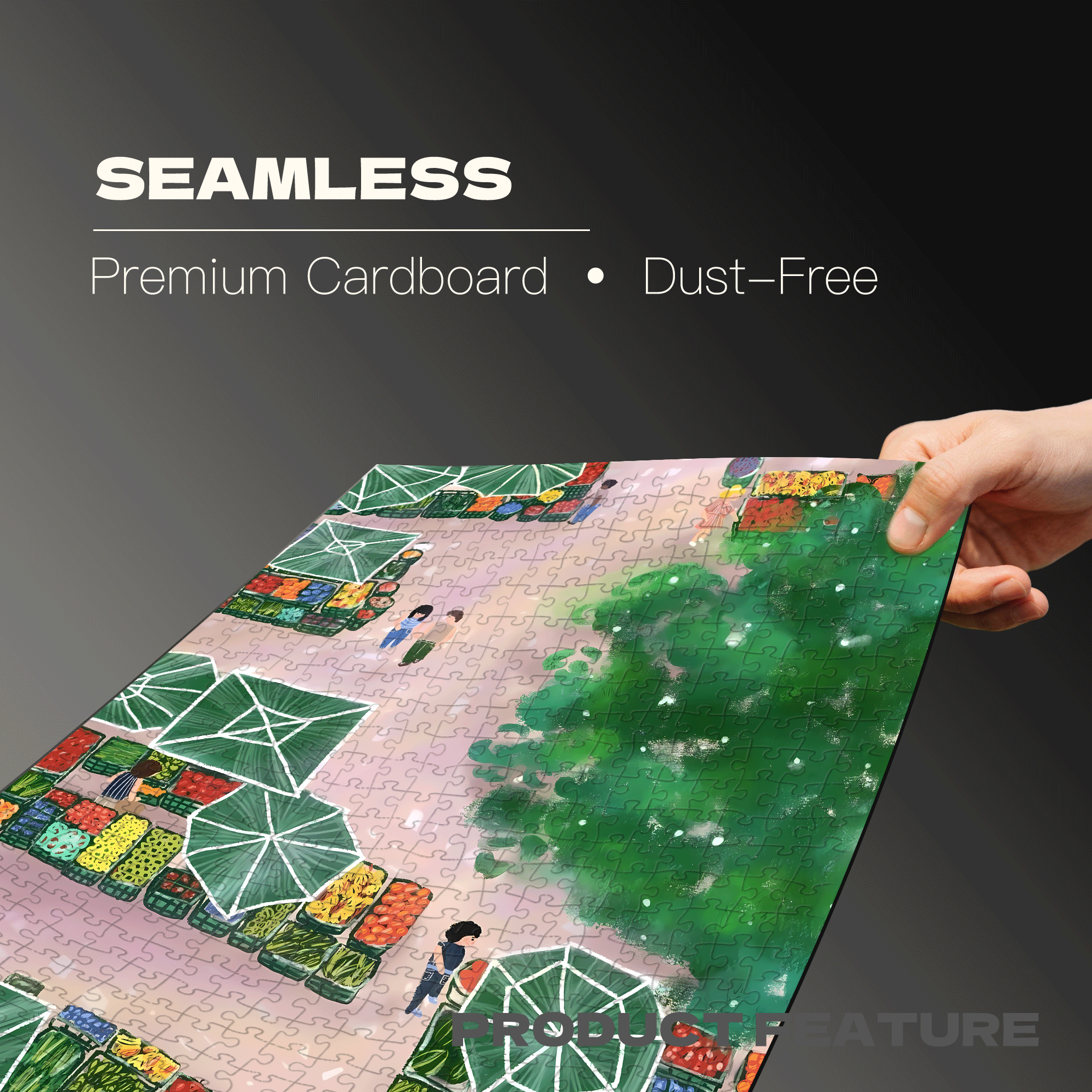 The Hustle And Bustle Of The City 500pcs/1000pcs Jigsaw Puzzle, Scratch-Resistant, Interactive Family Game & Brain-Boosting DIY Decor, Perfect for Halloween, Christmas & New Year Gifts, Family Puzzle Game