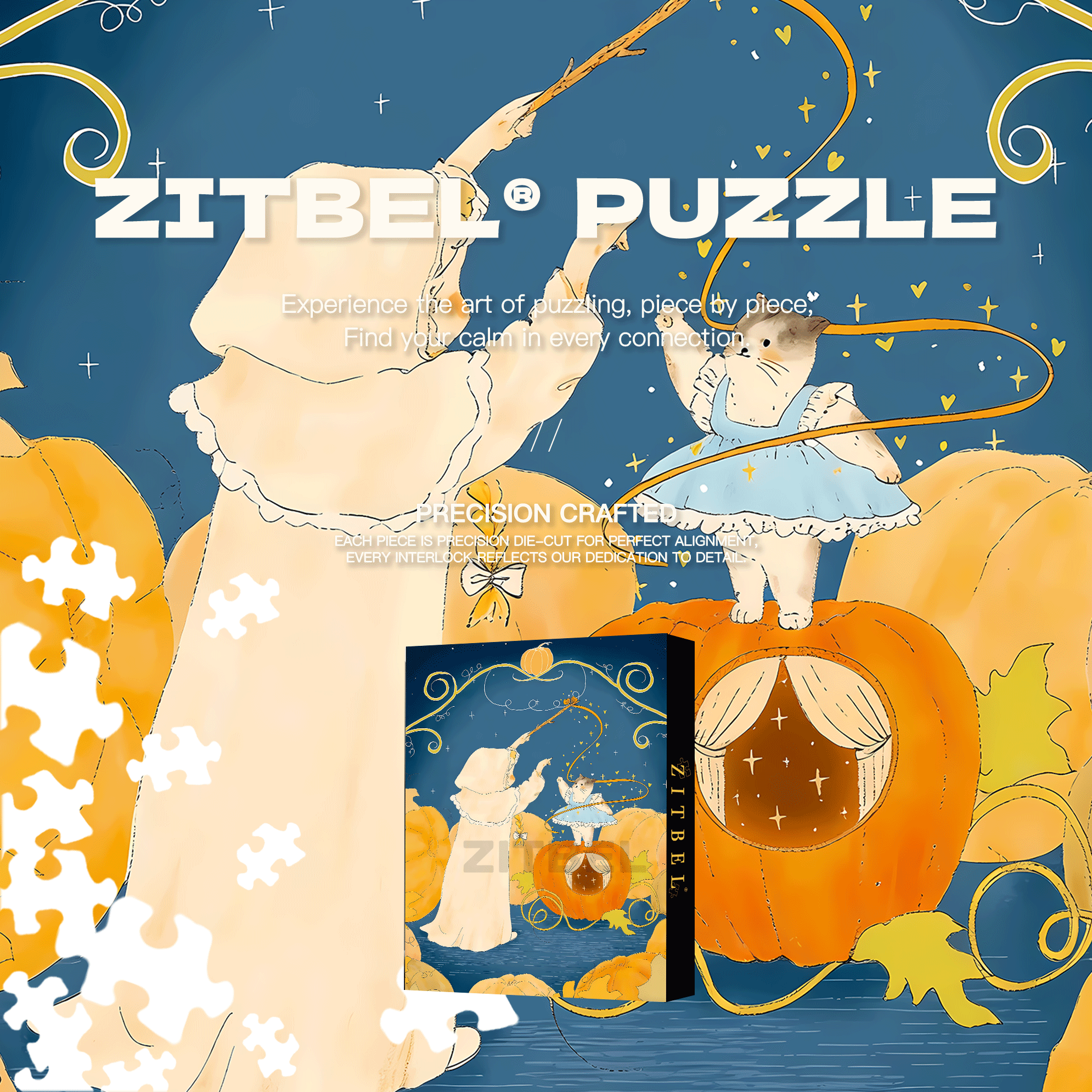 The Magic Apprentice 500pcs/1000pcs Jigsaw Puzzle, Scratch-Resistant, Interactive Family Game & Brain-Boosting DIY Decor, Perfect for Halloween, Christmas & New Year Gifts, Family Puzzle Game