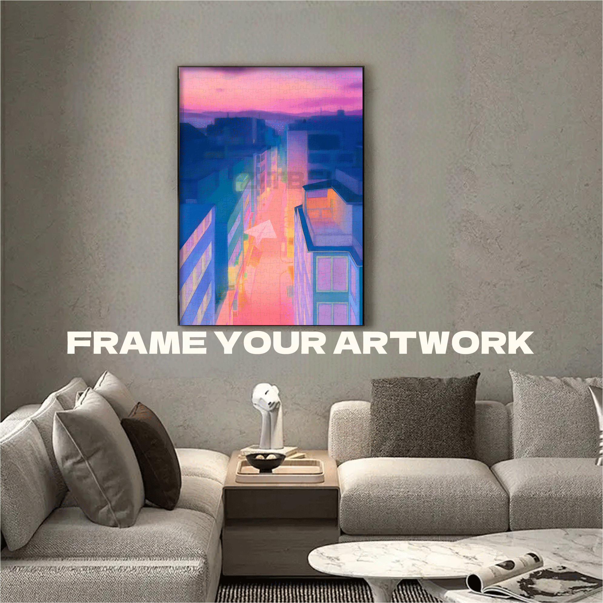When Dusk Falls 500pcs/1000pcs Jigsaw Puzzle, Scratch-Resistant, Interactive Family Game & Brain-Boosting DIY Decor, Perfect for Halloween, Christmas & New Year Gifts, Family Puzzle Game