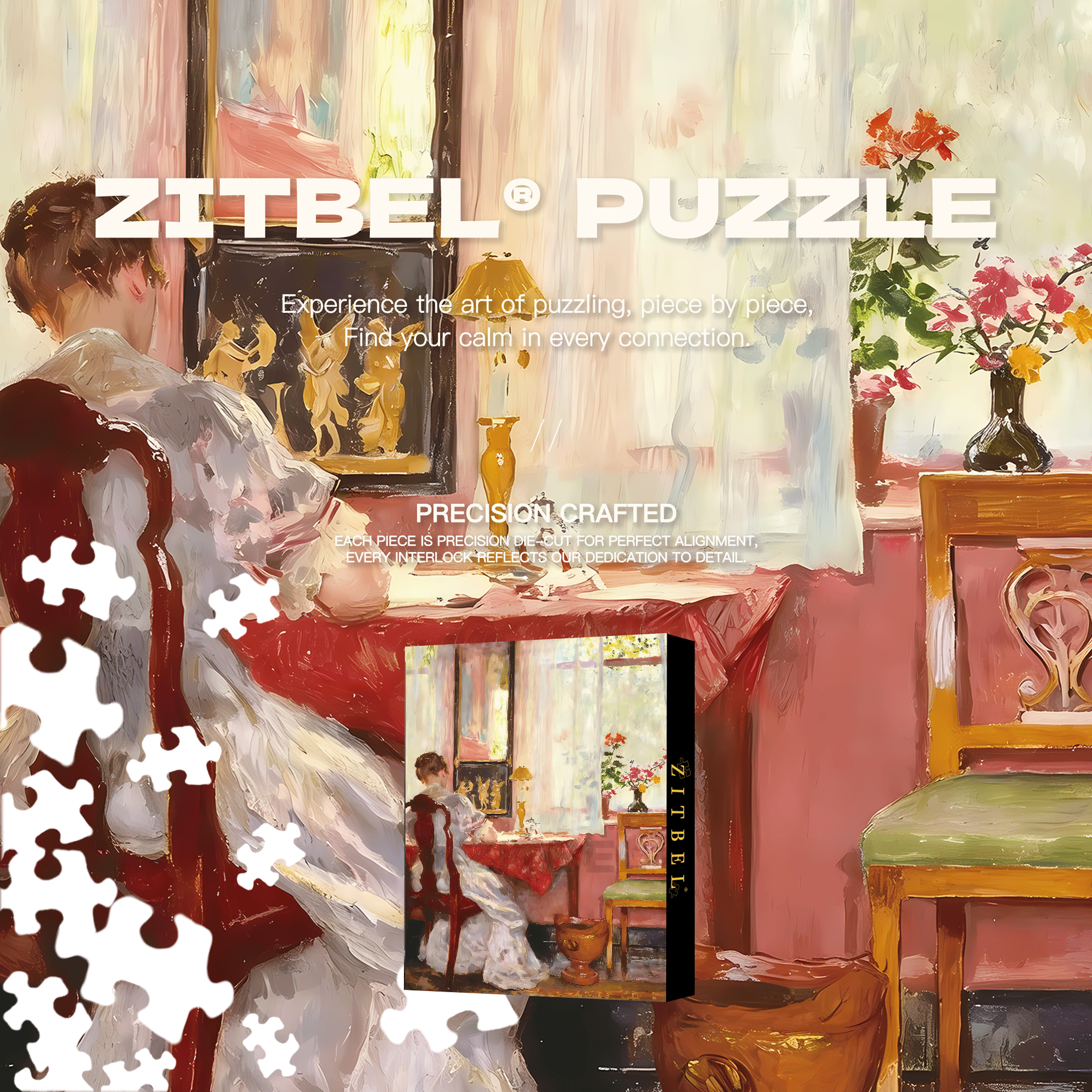 Writing 500pcs/1000pcs Jigsaw Puzzle, Scratch-Resistant, Interactive Family Game & Brain-Boosting DIY Decor, Perfect for Halloween, Christmas & New Year Gifts, Family Puzzle Game
