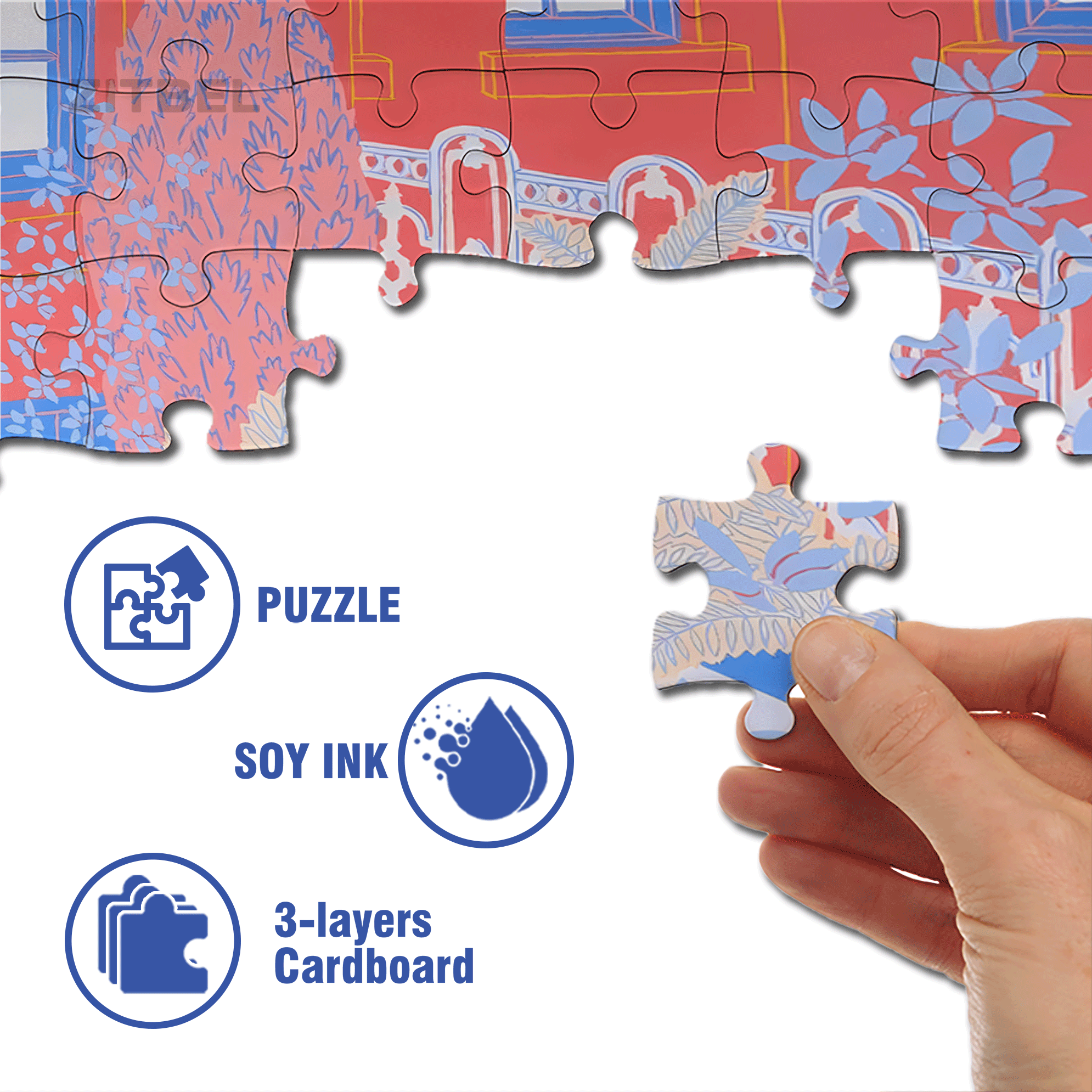 A Completely Different Sense Of Tranquility 3 500pcs/1000pcs Jigsaw Puzzle, Scratch-Resistant, Interactive Family Game & Brain-Boosting DIY Decor, Perfect for Halloween, Christmas & New Year Gifts, Family Puzzle Game