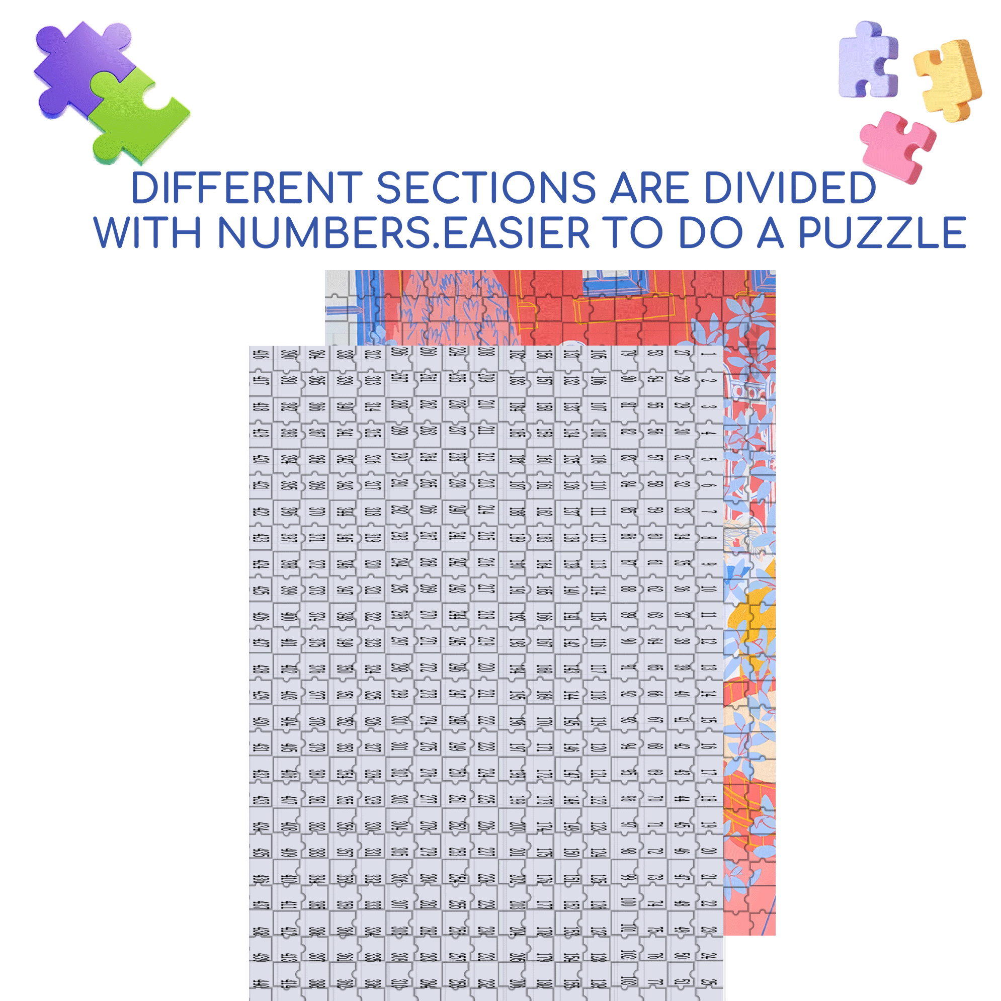 A Completely Different Sense Of Tranquility 3 500pcs/1000pcs Jigsaw Puzzle, Scratch-Resistant, Interactive Family Game & Brain-Boosting DIY Decor, Perfect for Halloween, Christmas & New Year Gifts, Family Puzzle Game