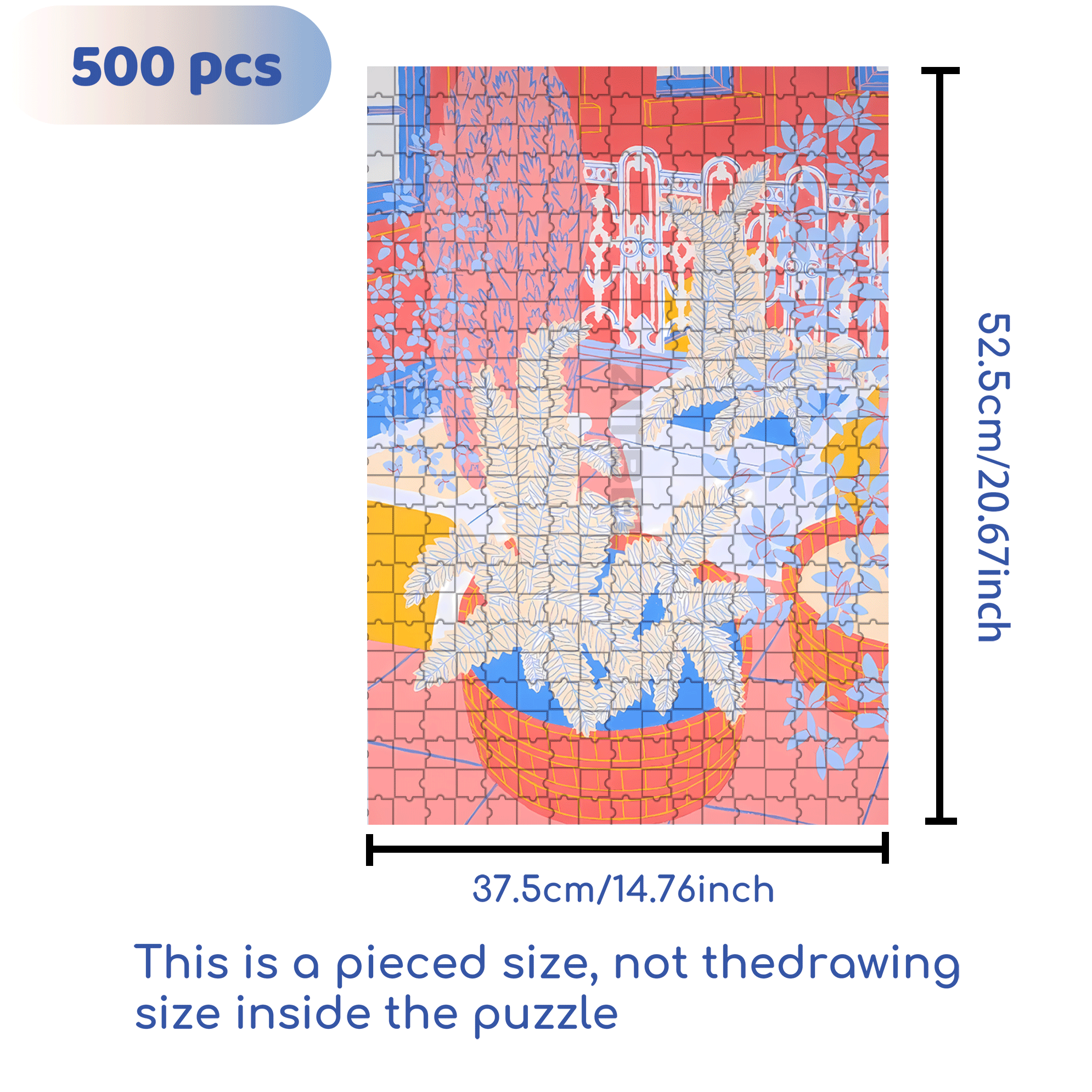A Completely Different Sense Of Tranquility 3 500pcs/1000pcs Jigsaw Puzzle, Scratch-Resistant, Interactive Family Game & Brain-Boosting DIY Decor, Perfect for Halloween, Christmas & New Year Gifts, Family Puzzle Game