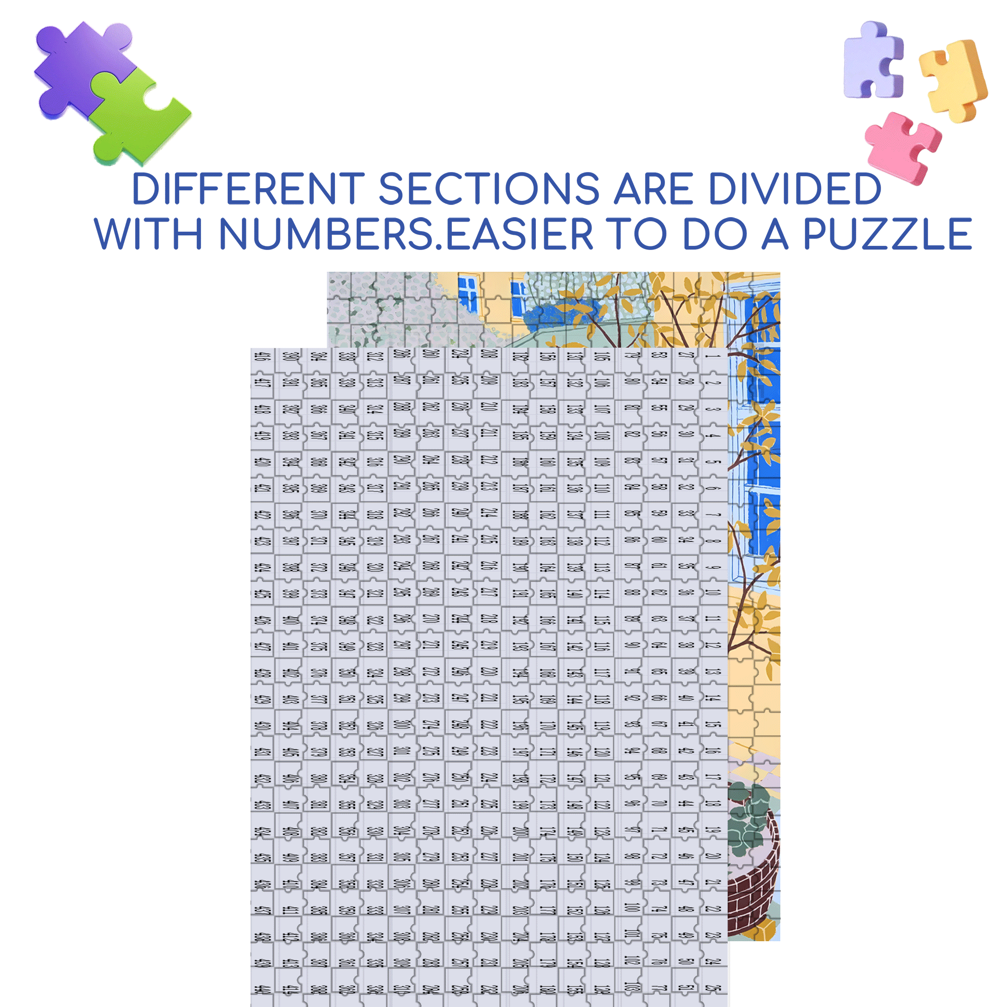 A Completely Different Sense Of Tranquility 500pcs/1000pcs Jigsaw Puzzle, Scratch-Resistant, Interactive Family Game & Brain-Boosting DIY Decor, Perfect for Halloween, Christmas & New Year Gifts, Family Puzzle Game