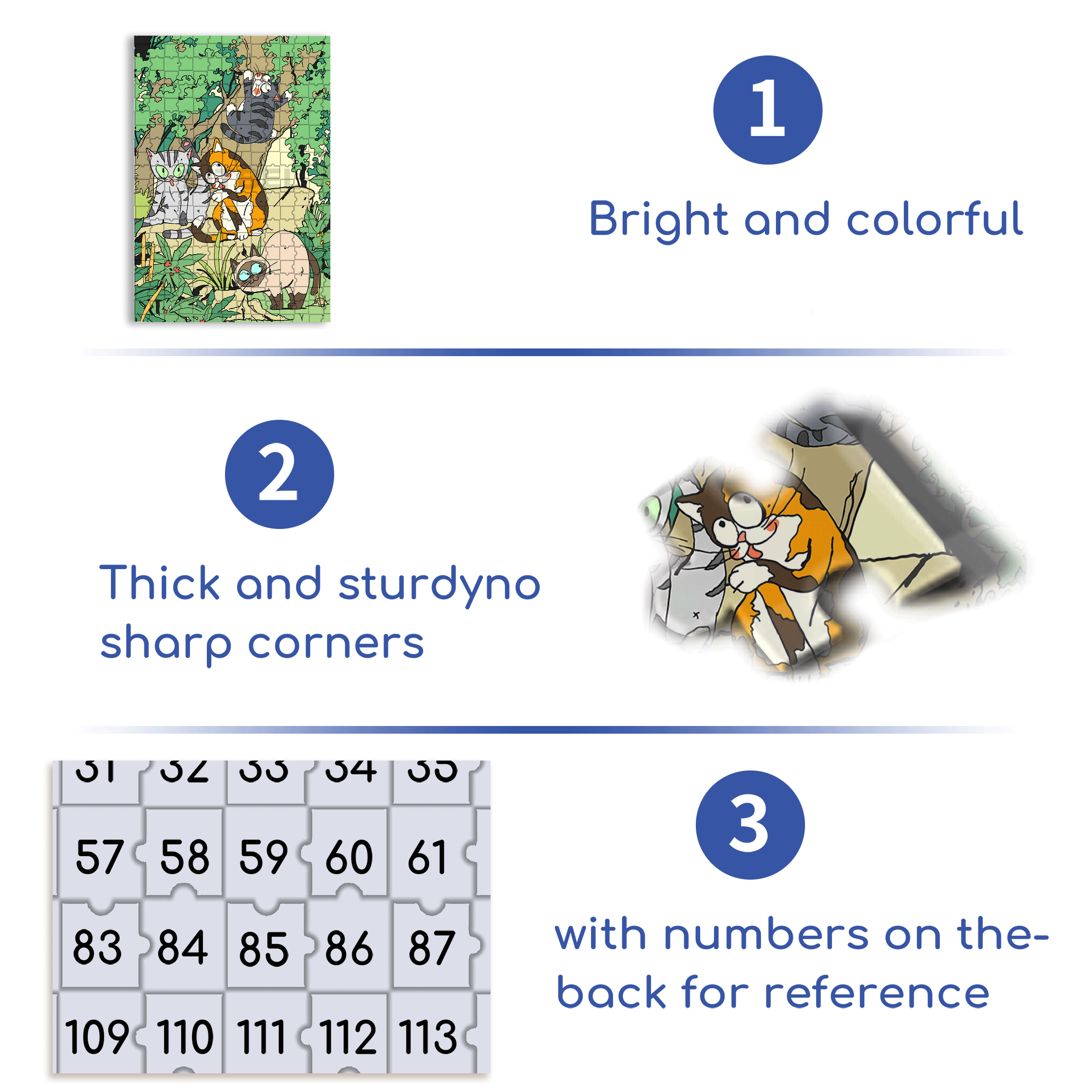 Cat and Stone 500pcs/1000pcs Jigsaw Puzzle, Scratch-Resistant, Interactive Family Game & Brain-Boosting DIY Decor, Perfect for Halloween, Christmas & New Year Gifts, Family Puzzle Game