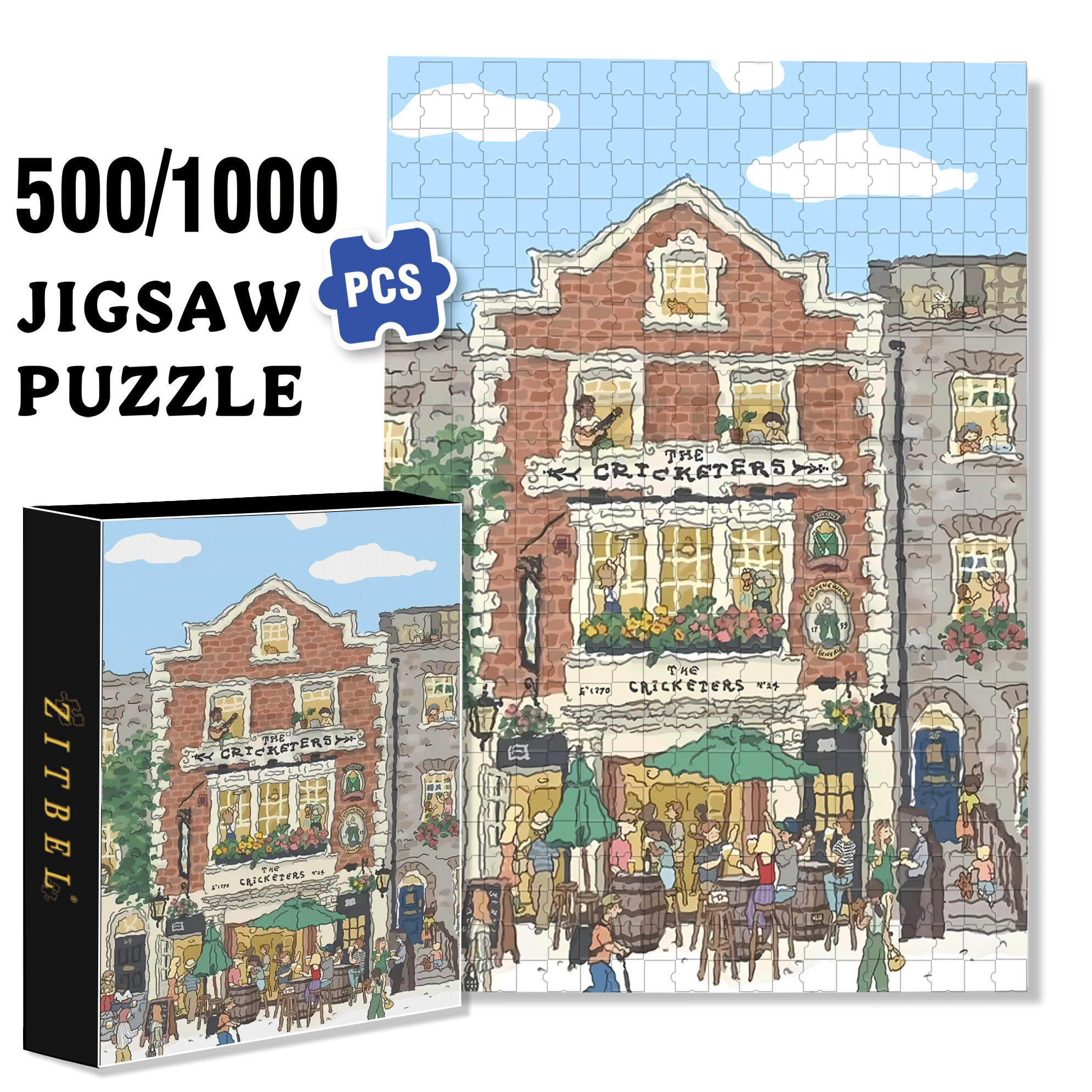 Color Is The Filter Of Emotions 2 500pcs/1000pcs Jigsaw Puzzle, Scratch-Resistant, Interactive Family Game & Brain-Boosting DIY Decor, Perfect for Halloween, Christmas & New Year Gifts, Family Puzzle Game
