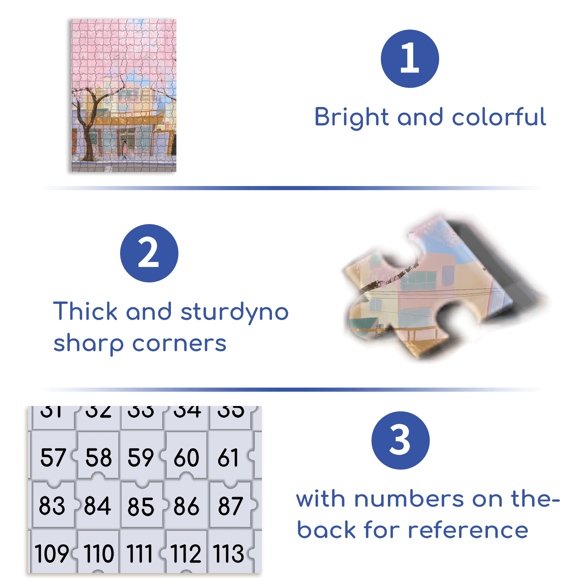 Gentle Spring 500pcs/1000pcs Jigsaw Puzzle, Scratch-Resistant, Interactive Family Game & Brain-Boosting DIY Decor, Perfect for Halloween, Christmas & New Year Gifts, Family Puzzle Game