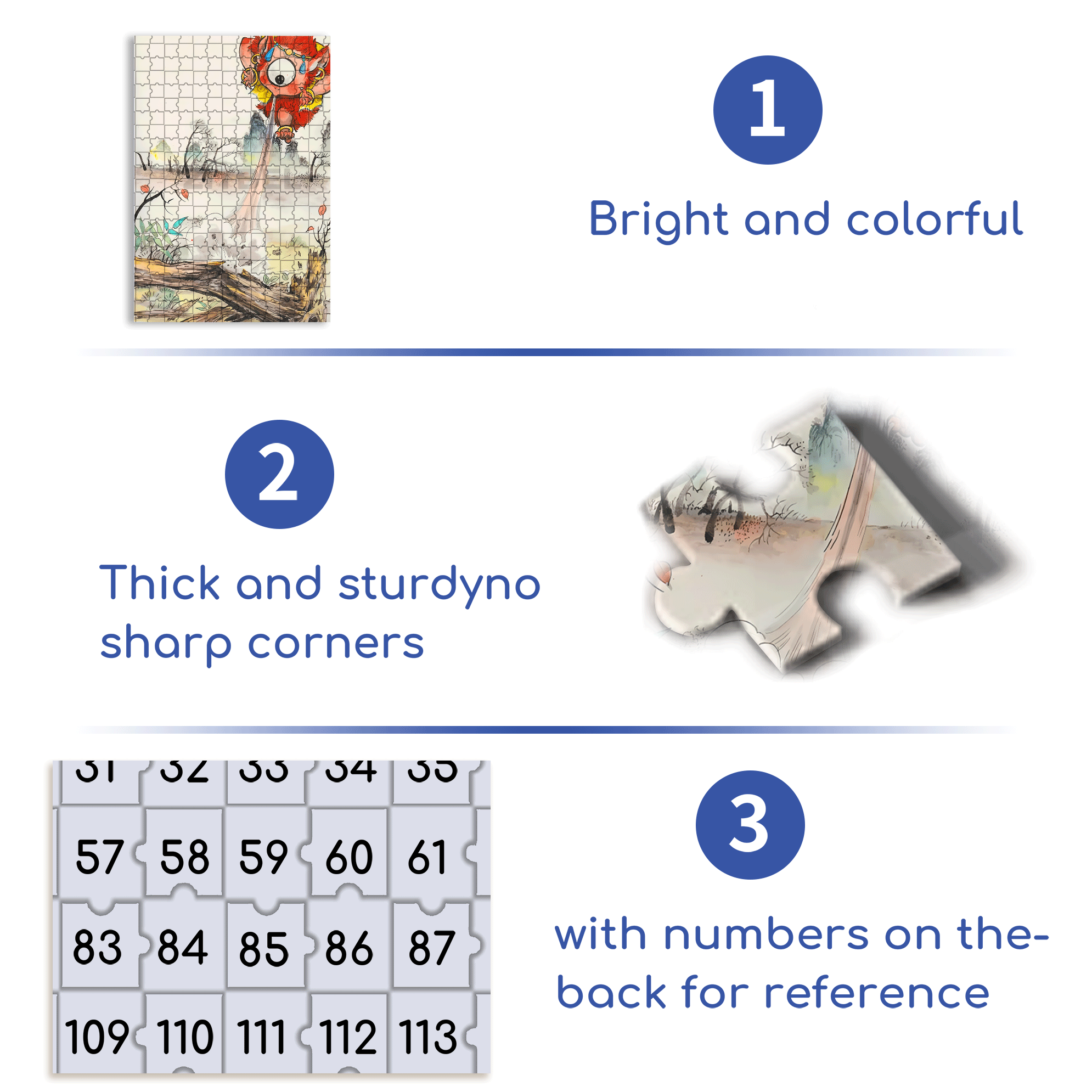 Goblin  500pcs/1000pcs Jigsaw Puzzle, Scratch-Resistant, Interactive Family Game & Brain-Boosting DIY Decor, Perfect for Halloween, Christmas & New Year Gifts, Family Puzzle Game