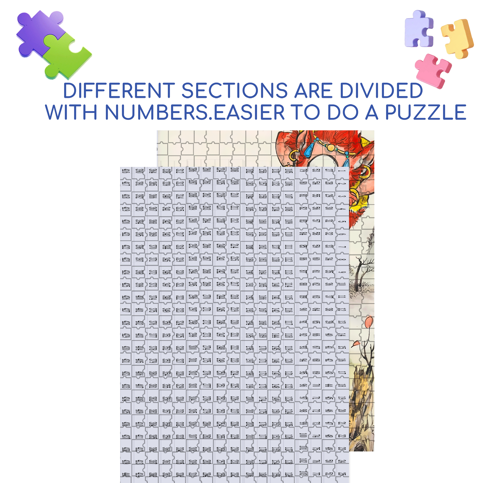 Goblin  500pcs/1000pcs Jigsaw Puzzle, Scratch-Resistant, Interactive Family Game & Brain-Boosting DIY Decor, Perfect for Halloween, Christmas & New Year Gifts, Family Puzzle Game