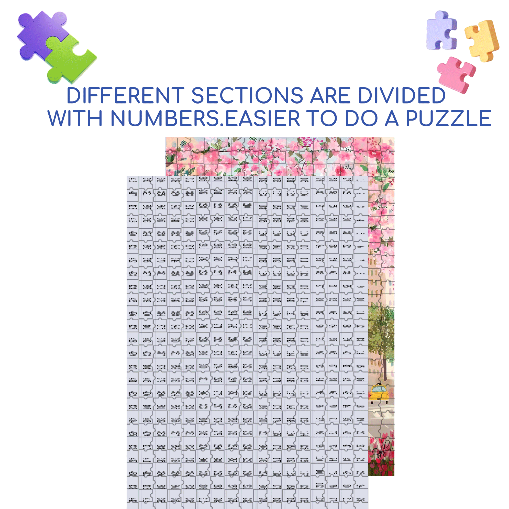 Live Your Life In A Gentle Manner 10 500pcs/1000pcs Jigsaw Puzzle, Scratch-Resistant, Interactive Family Game & Brain-Boosting DIY Decor, Perfect for Halloween, Christmas & New Year Gifts, Family Puzzle Game