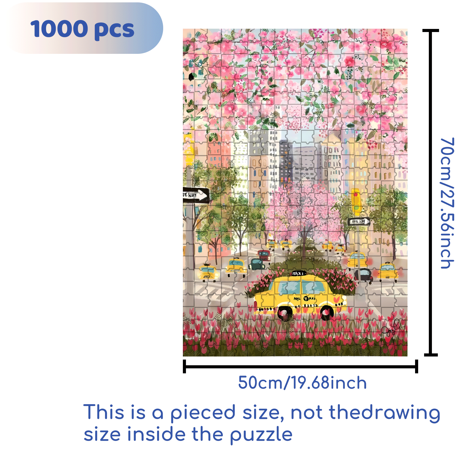 Live Your Life In A Gentle Manner 10 500pcs/1000pcs Jigsaw Puzzle, Scratch-Resistant, Interactive Family Game & Brain-Boosting DIY Decor, Perfect for Halloween, Christmas & New Year Gifts, Family Puzzle Game