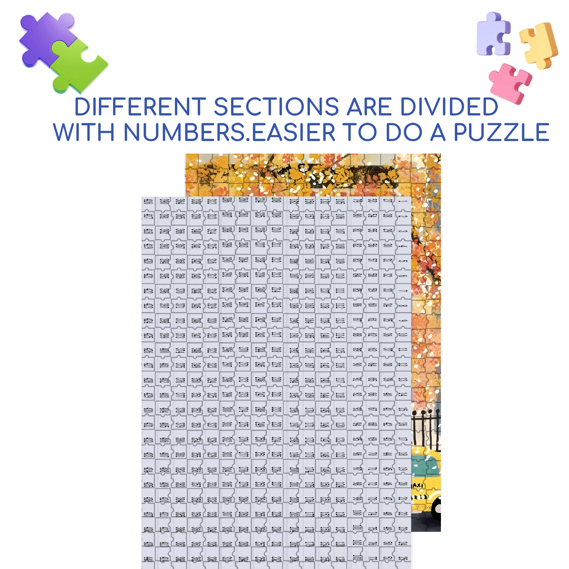 Live Your Life In A Gentle Manner 12 500pcs/1000pcs Jigsaw Puzzle, Scratch-Resistant, Interactive Family Game & Brain-Boosting DIY Decor, Perfect for Halloween, Christmas & New Year Gifts, Family Puzzle Game