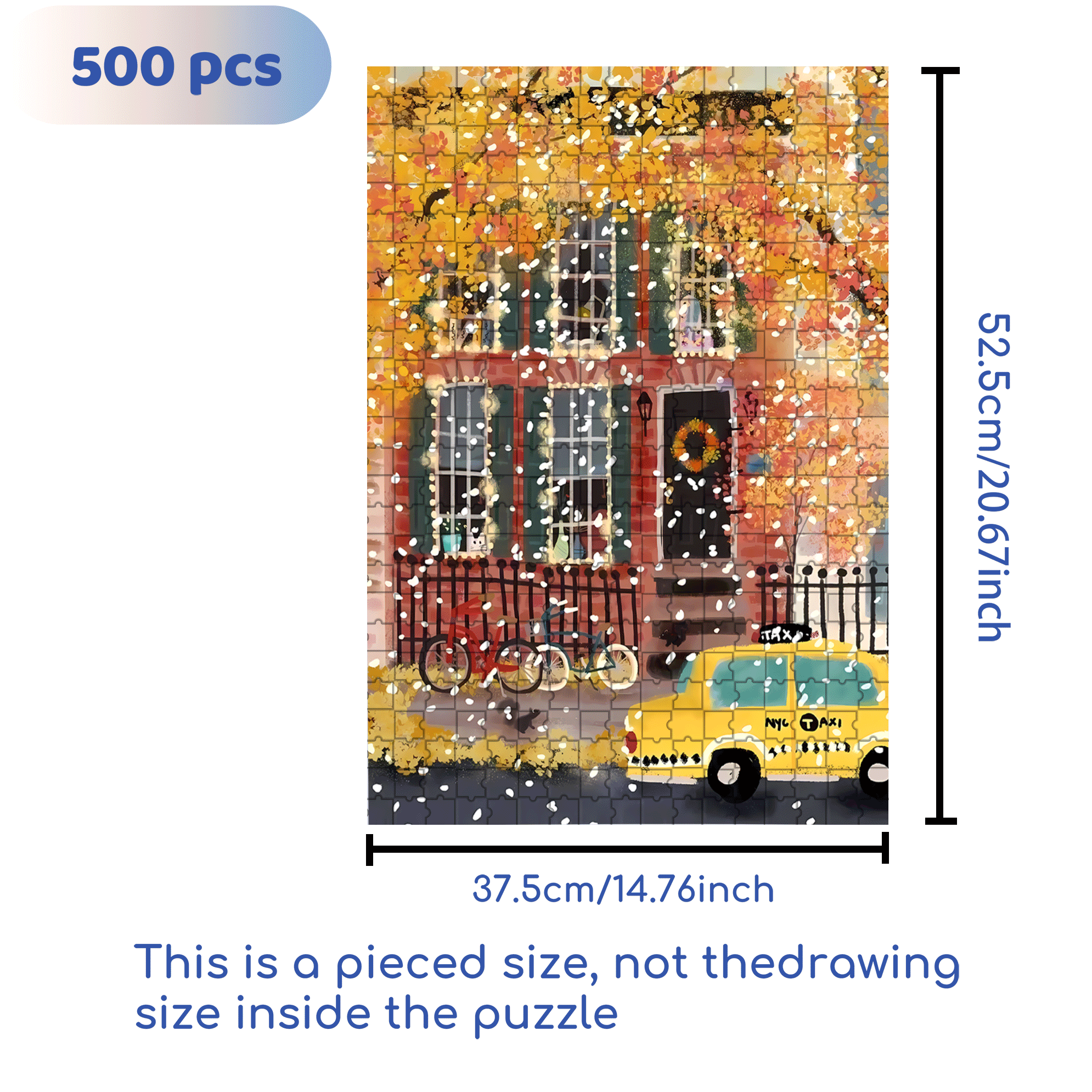 Live Your Life In A Gentle Manner 12 500pcs/1000pcs Jigsaw Puzzle, Scratch-Resistant, Interactive Family Game & Brain-Boosting DIY Decor, Perfect for Halloween, Christmas & New Year Gifts, Family Puzzle Game