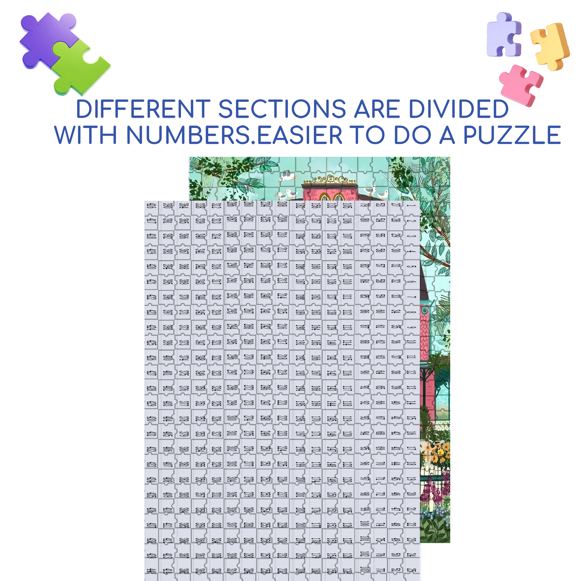 Live Your Life In A Gentle Manner 15 500pcs/1000pcs Jigsaw Puzzle, Scratch-Resistant, Interactive Family Game & Brain-Boosting DIY Decor, Perfect for Halloween, Christmas & New Year Gifts, Family Puzzle Game