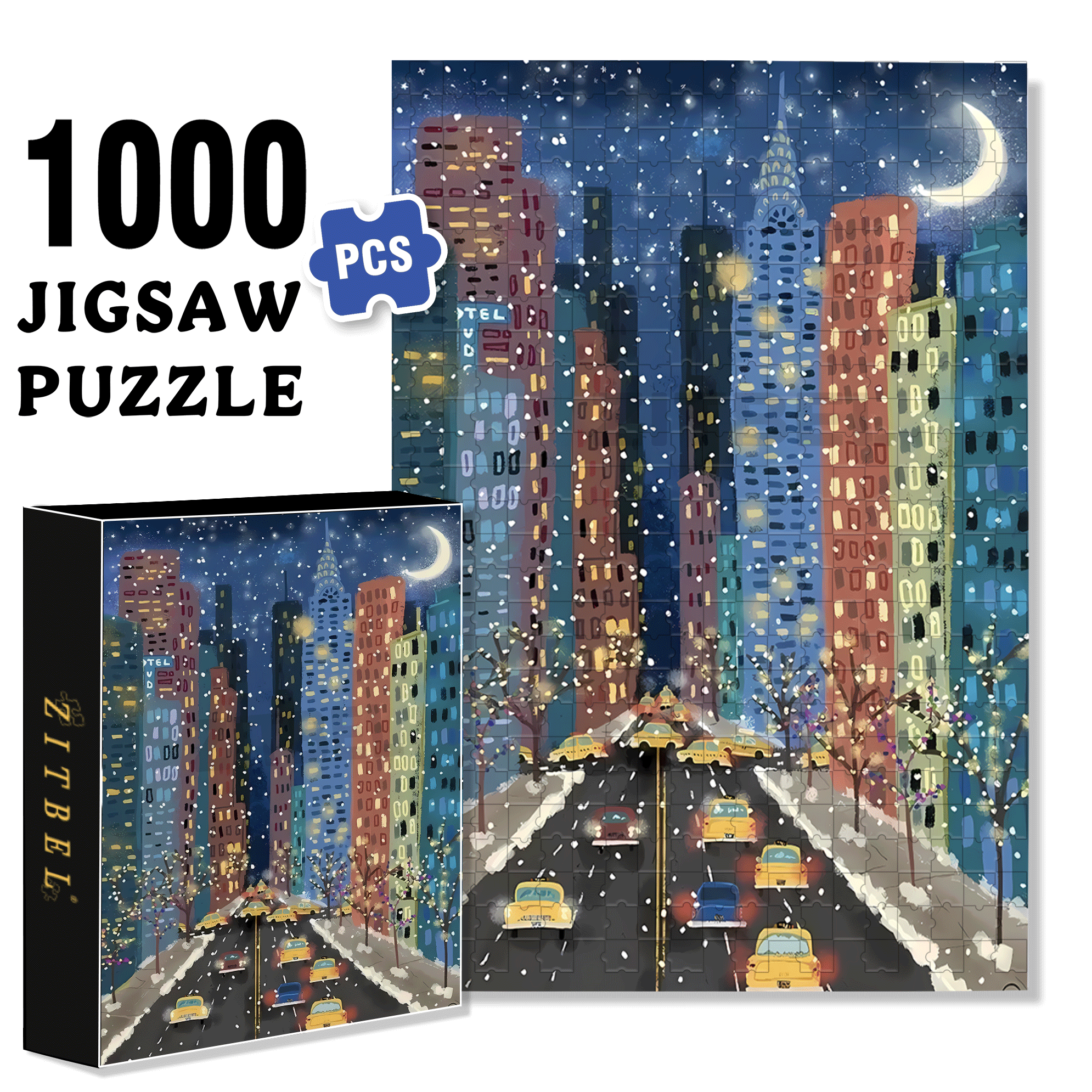 Live Your Life In A Gentle Manner 2 500pcs/1000pcs Jigsaw Puzzle, Scratch-Resistant, Interactive Family Game & Brain-Boosting DIY Decor, Perfect for Halloween, Christmas & New Year Gifts, Family Puzzle Game