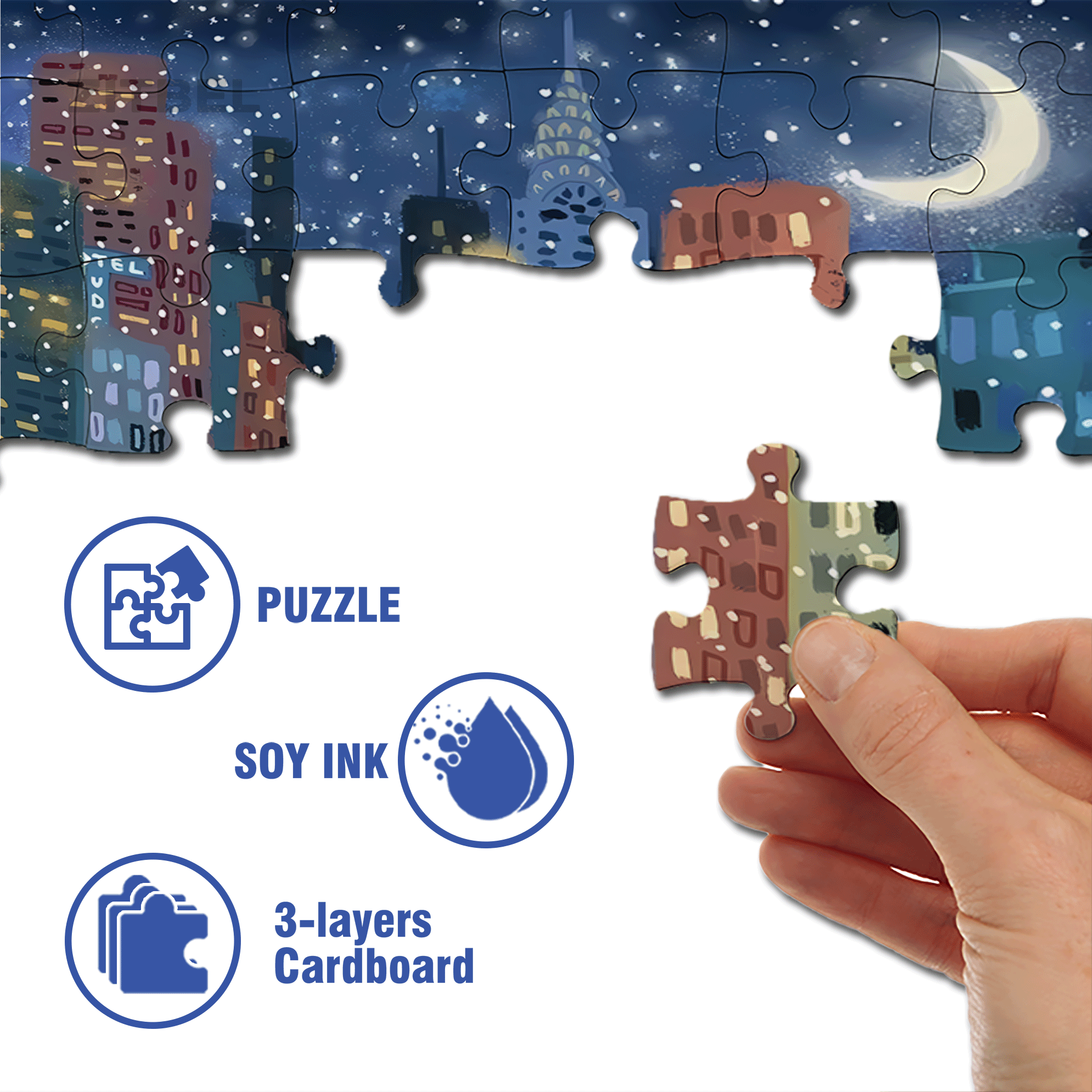 Live Your Life In A Gentle Manner 2 500pcs/1000pcs Jigsaw Puzzle, Scratch-Resistant, Interactive Family Game & Brain-Boosting DIY Decor, Perfect for Halloween, Christmas & New Year Gifts, Family Puzzle Game