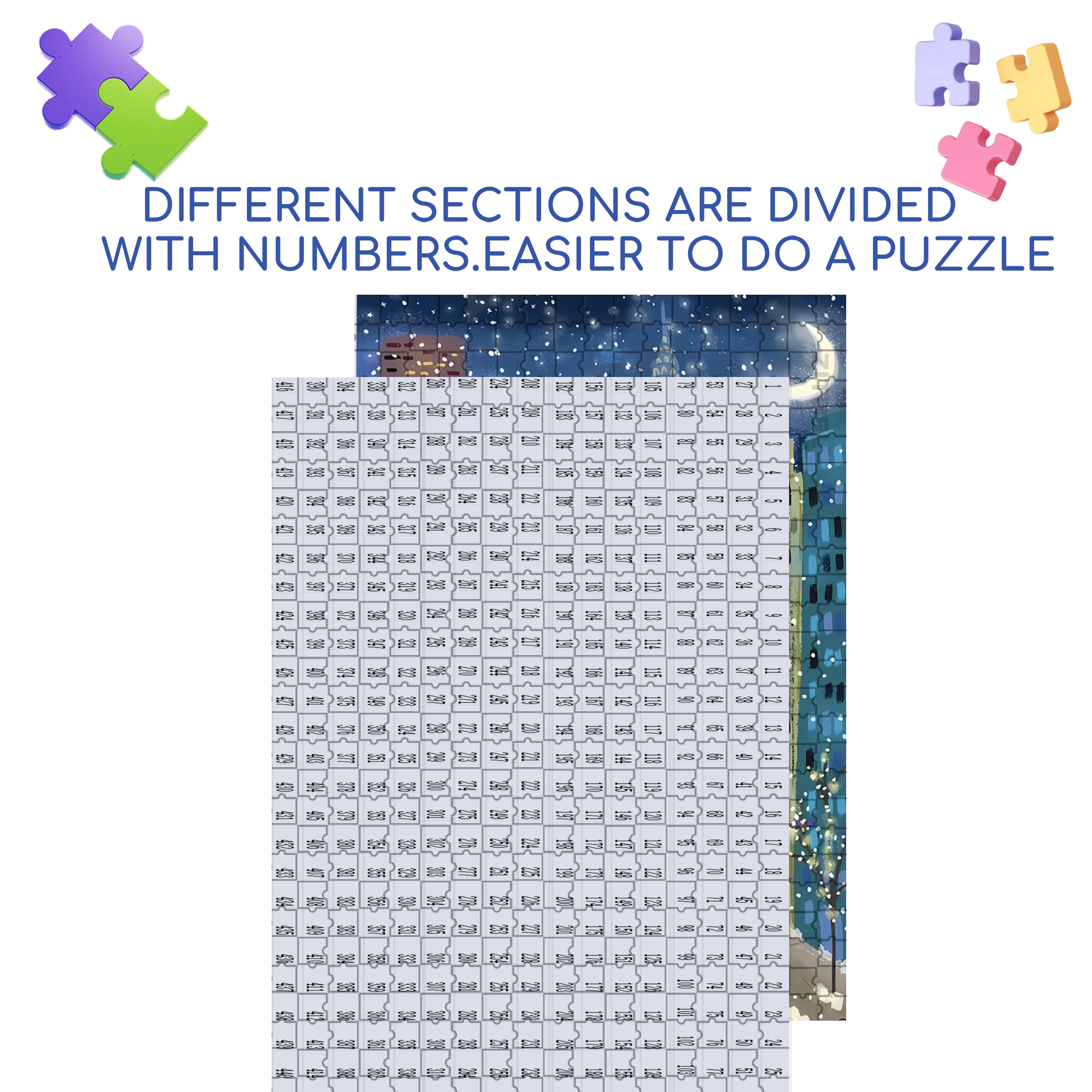 Live Your Life In A Gentle Manner 2 500pcs/1000pcs Jigsaw Puzzle, Scratch-Resistant, Interactive Family Game & Brain-Boosting DIY Decor, Perfect for Halloween, Christmas & New Year Gifts, Family Puzzle Game
