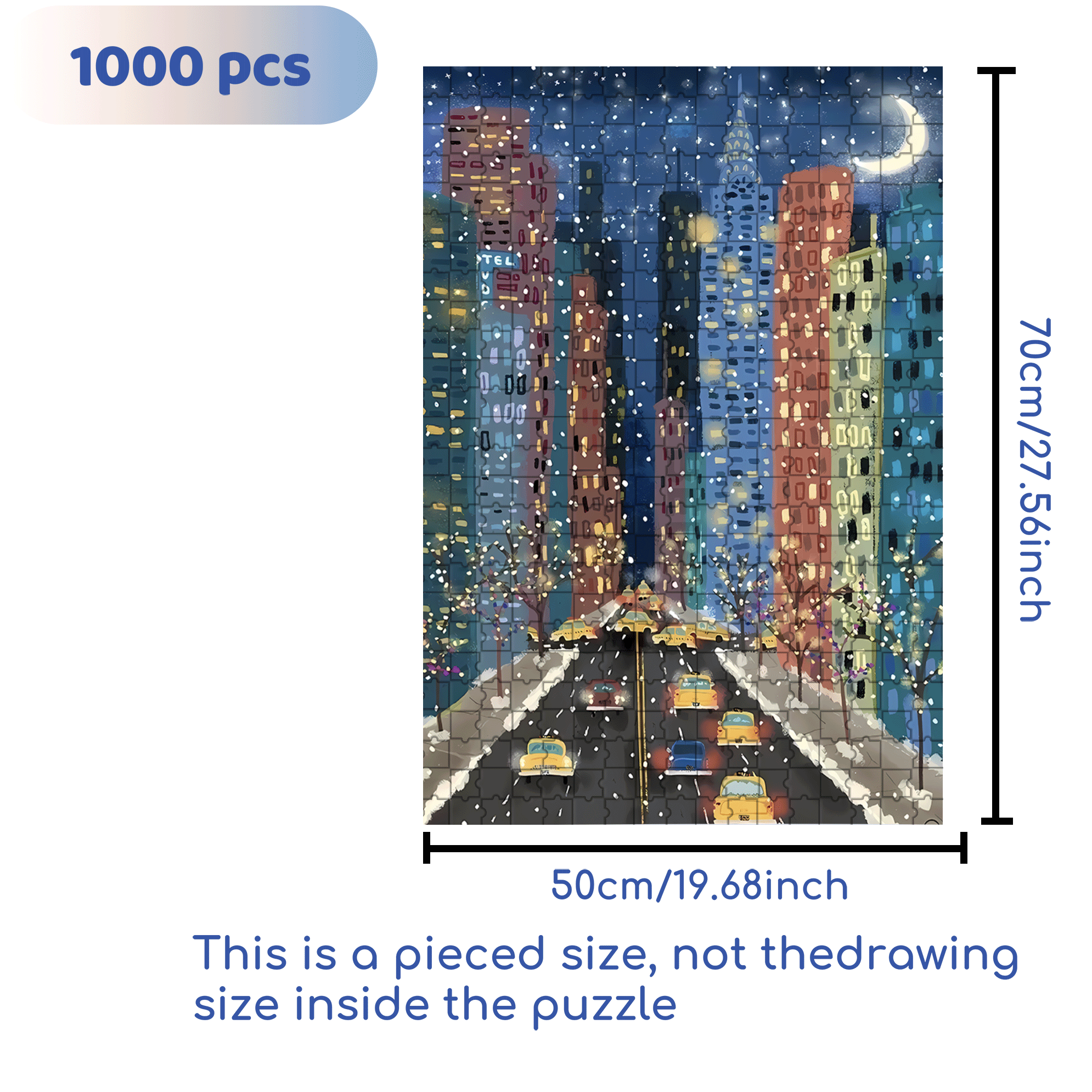 Live Your Life In A Gentle Manner 2 500pcs/1000pcs Jigsaw Puzzle, Scratch-Resistant, Interactive Family Game & Brain-Boosting DIY Decor, Perfect for Halloween, Christmas & New Year Gifts, Family Puzzle Game