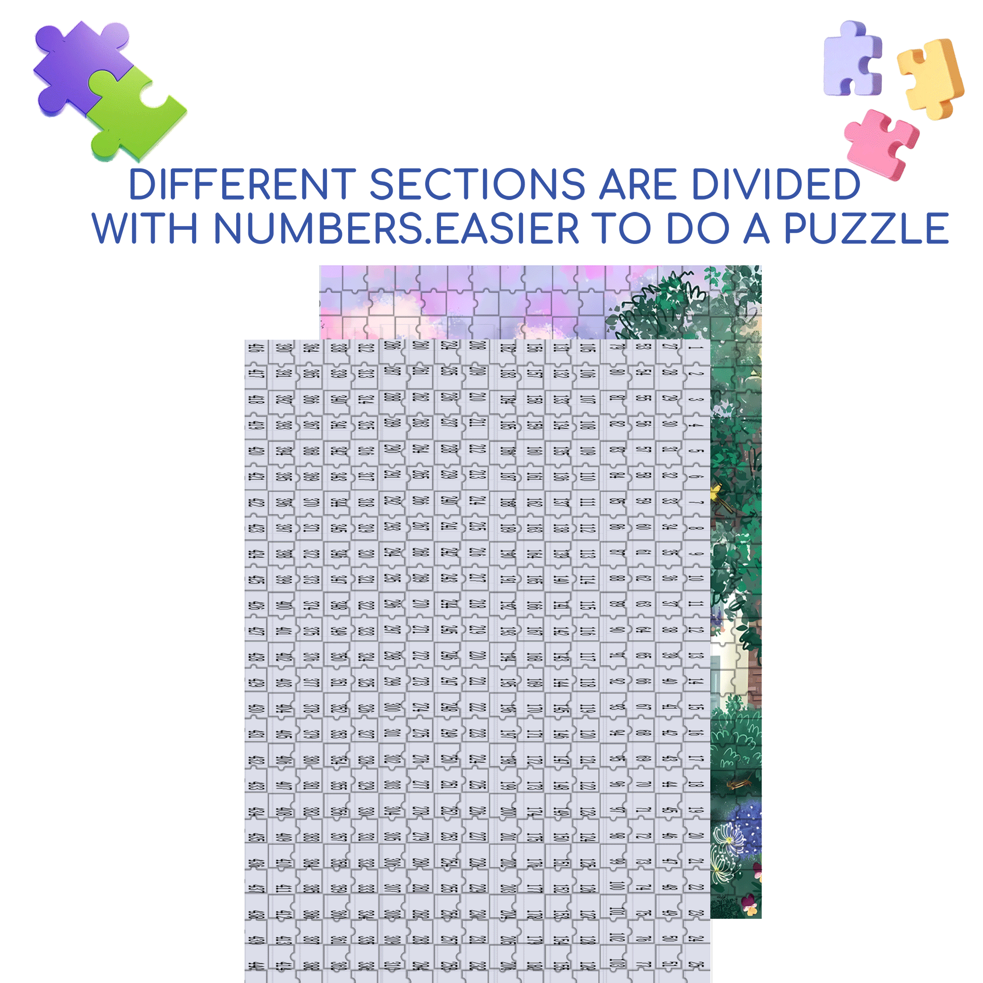 Live Your Life In A Gentle Manner 20 500pcs/1000pcs Jigsaw Puzzle, Scratch-Resistant, Interactive Family Game & Brain-Boosting DIY Decor, Perfect for Halloween, Christmas & New Year Gifts, Family Puzzle Game