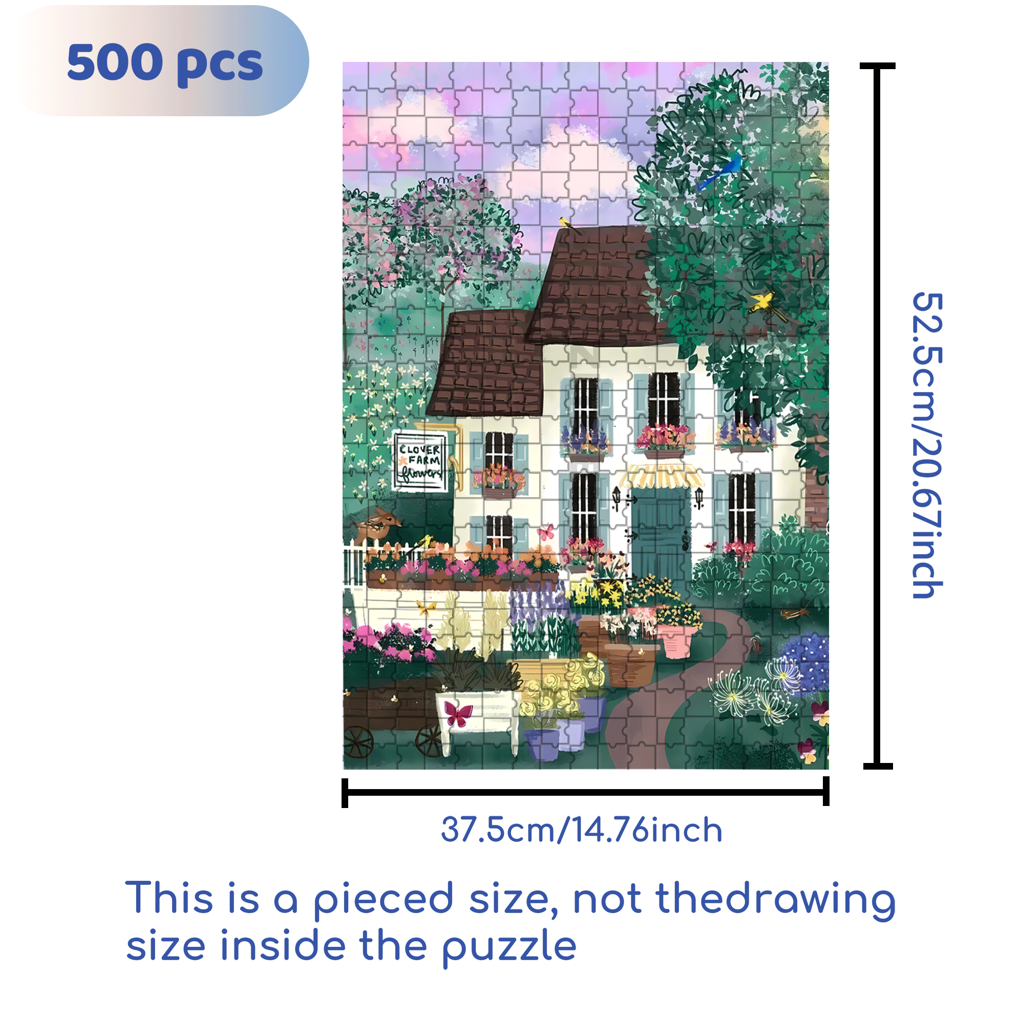 Live Your Life In A Gentle Manner 20 500pcs/1000pcs Jigsaw Puzzle, Scratch-Resistant, Interactive Family Game & Brain-Boosting DIY Decor, Perfect for Halloween, Christmas & New Year Gifts, Family Puzzle Game