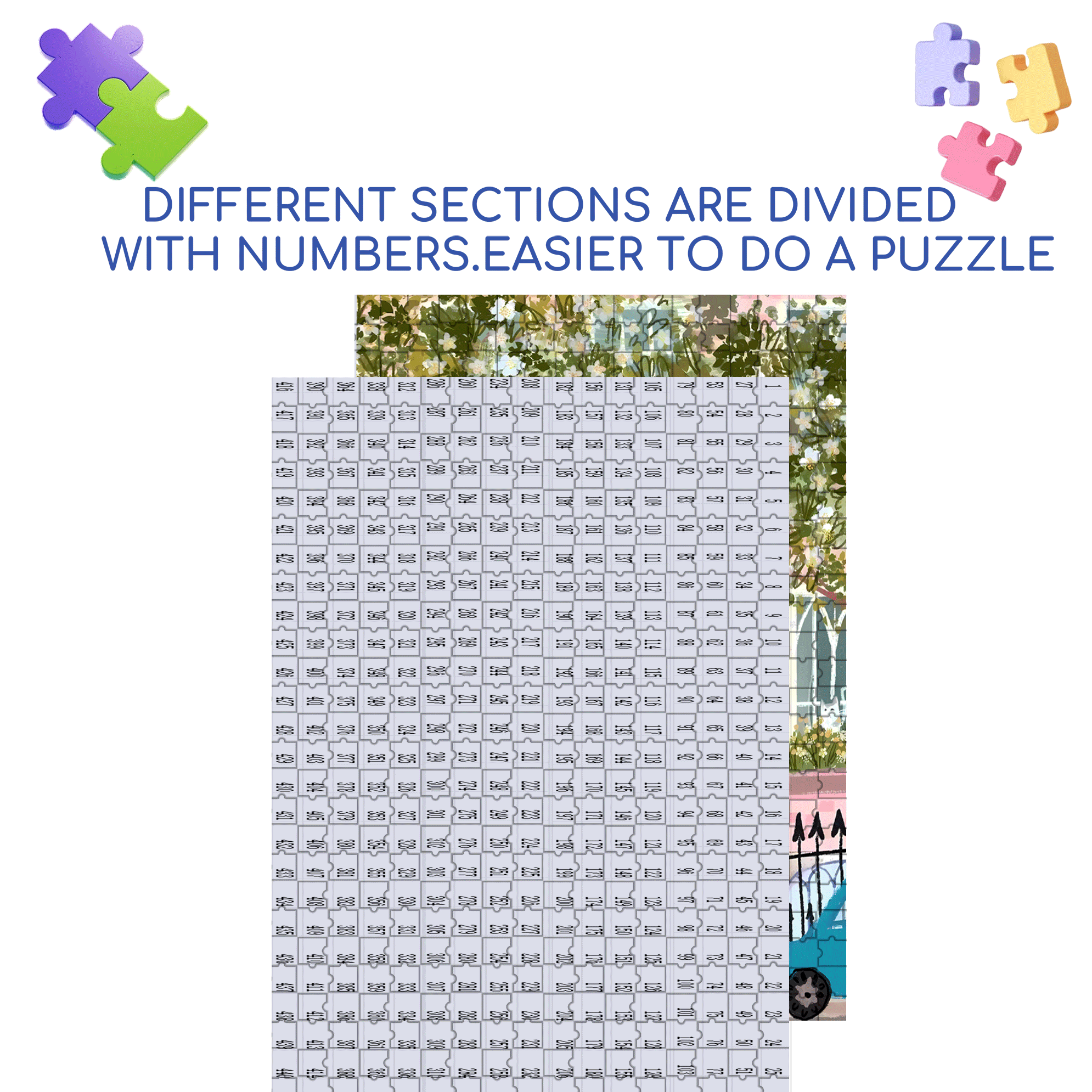 Live Your Life In A Gentle Manner 22 500pcs/1000pcs Jigsaw Puzzle, Scratch-Resistant, Interactive Family Game & Brain-Boosting DIY Decor, Perfect for Halloween, Christmas & New Year Gifts, Family Puzzle Game