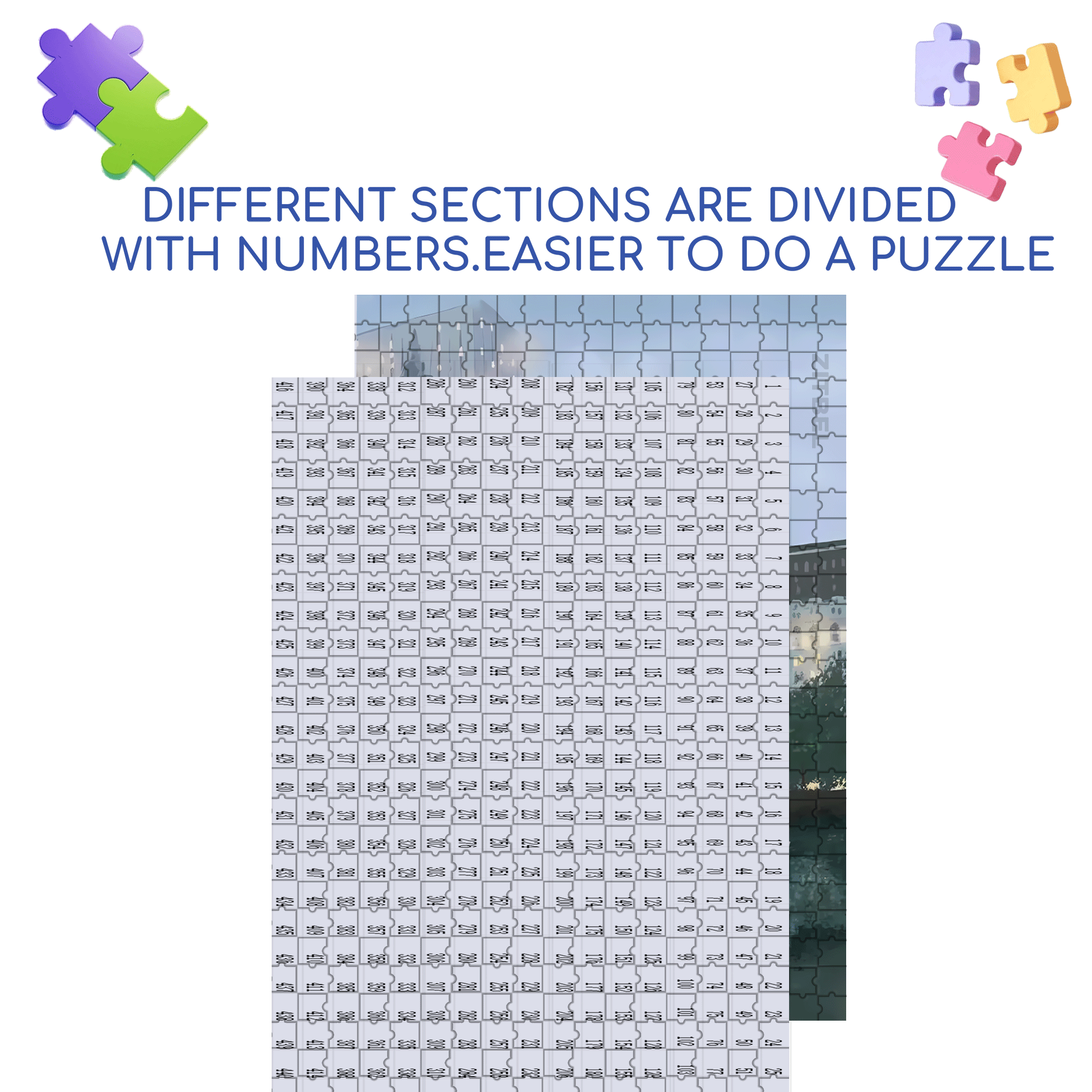 Live Your Life In A Gentle Manner 23 500pcs/1000pcs Jigsaw Puzzle, Scratch-Resistant, Interactive Family Game & Brain-Boosting DIY Decor, Perfect for Halloween, Christmas & New Year Gifts, Family Puzzle Game