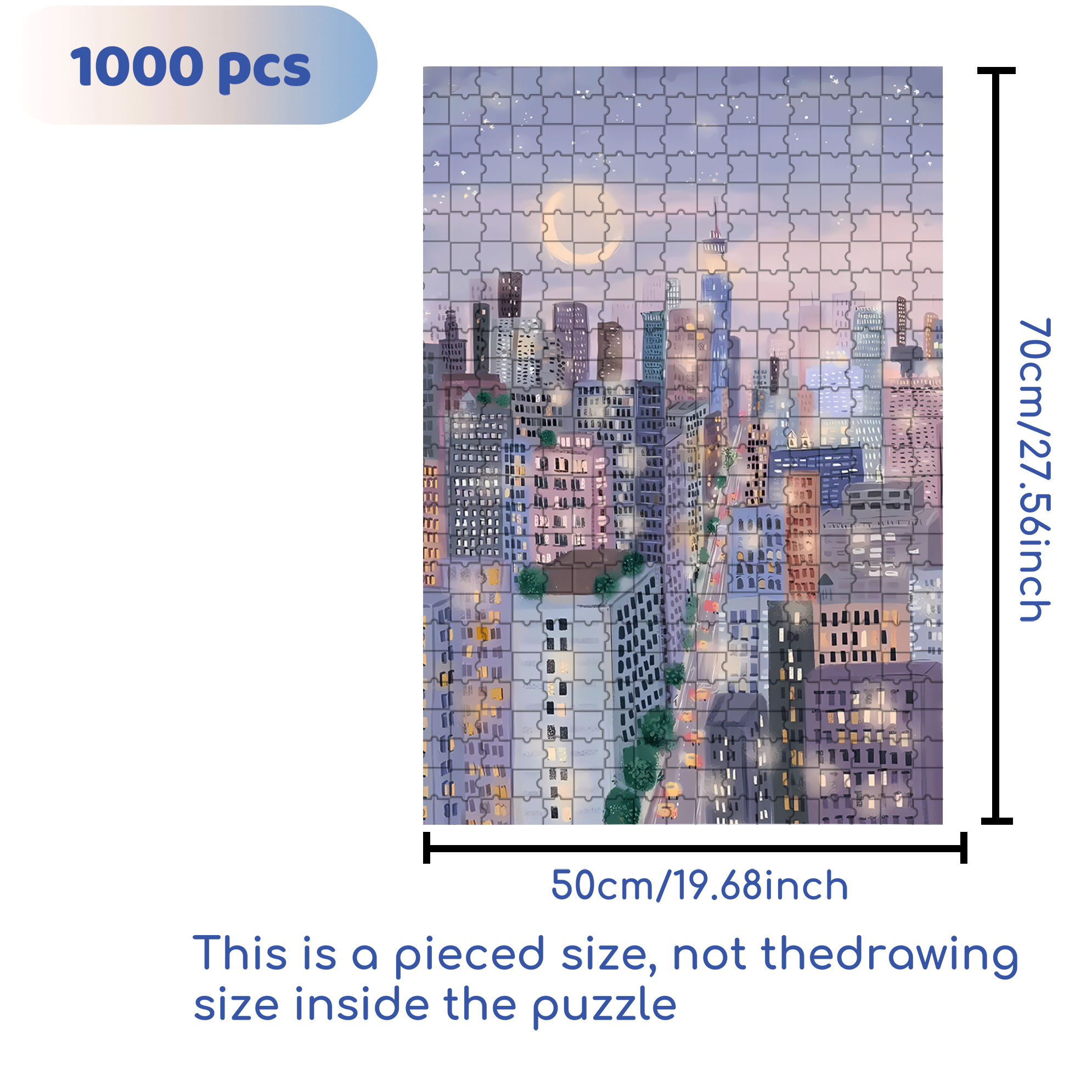 Live Your Life In A Gentle Manner 25 500pcs/1000pcs Jigsaw Puzzle, Scratch-Resistant, Interactive Family Game & Brain-Boosting DIY Decor, Perfect for Halloween, Christmas & New Year Gifts, Family Puzzle Game