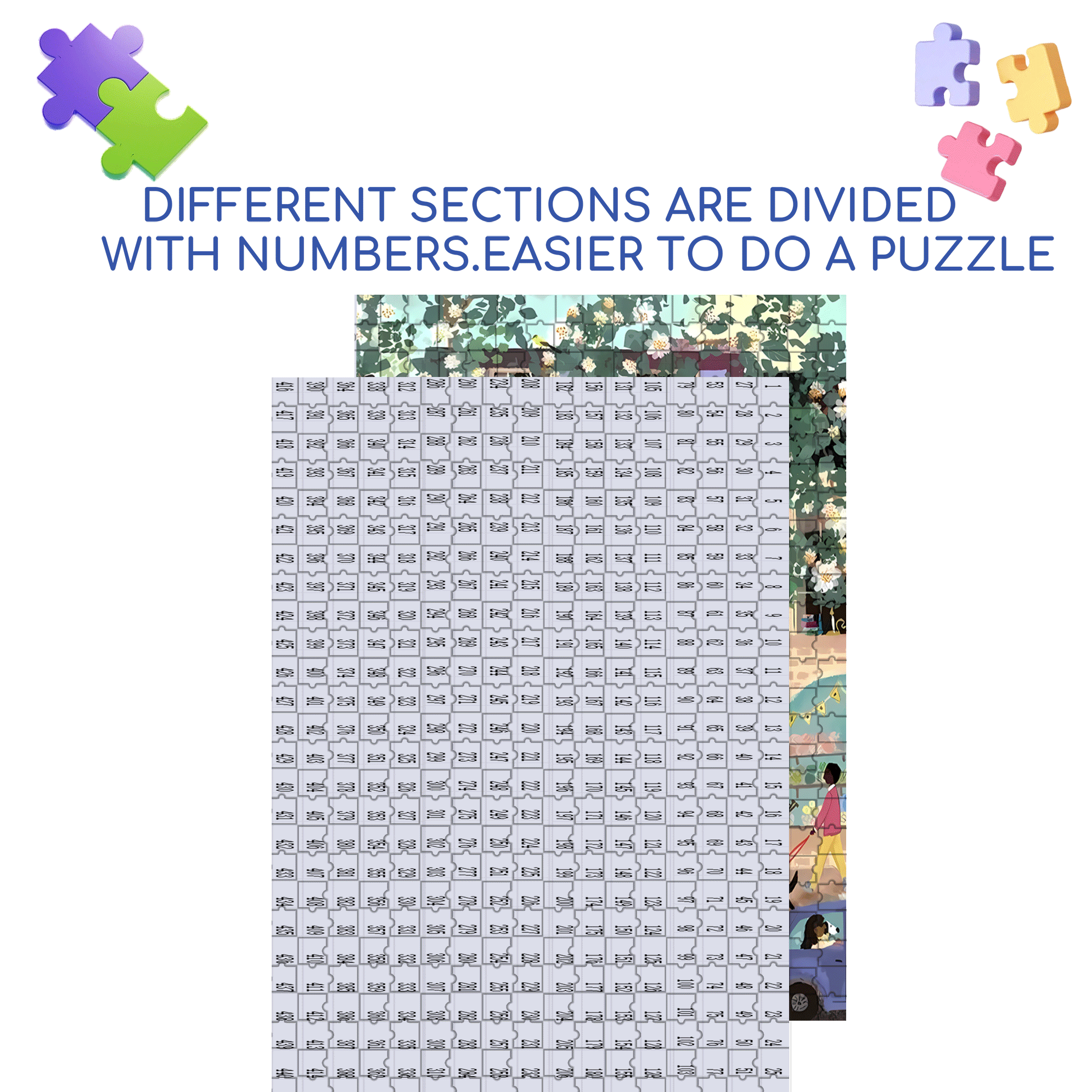 Live Your Life In A Gentle Manner 27 500pcs/1000pcs Jigsaw Puzzle, Scratch-Resistant, Interactive Family Game & Brain-Boosting DIY Decor, Perfect for Halloween, Christmas & New Year Gifts, Family Puzzle Game