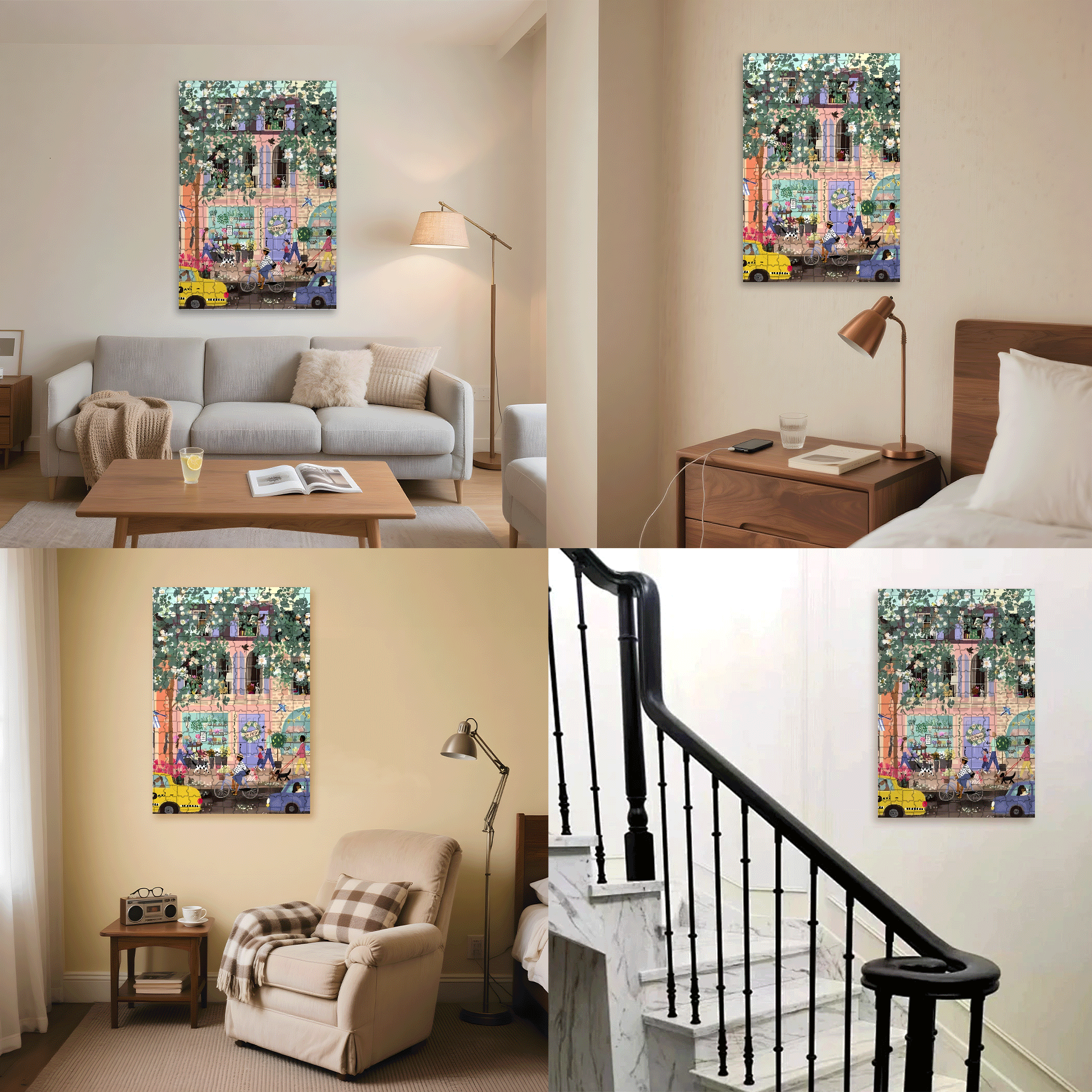 Live Your Life In A Gentle Manner 27 500pcs/1000pcs Jigsaw Puzzle, Scratch-Resistant, Interactive Family Game & Brain-Boosting DIY Decor, Perfect for Halloween, Christmas & New Year Gifts, Family Puzzle Game