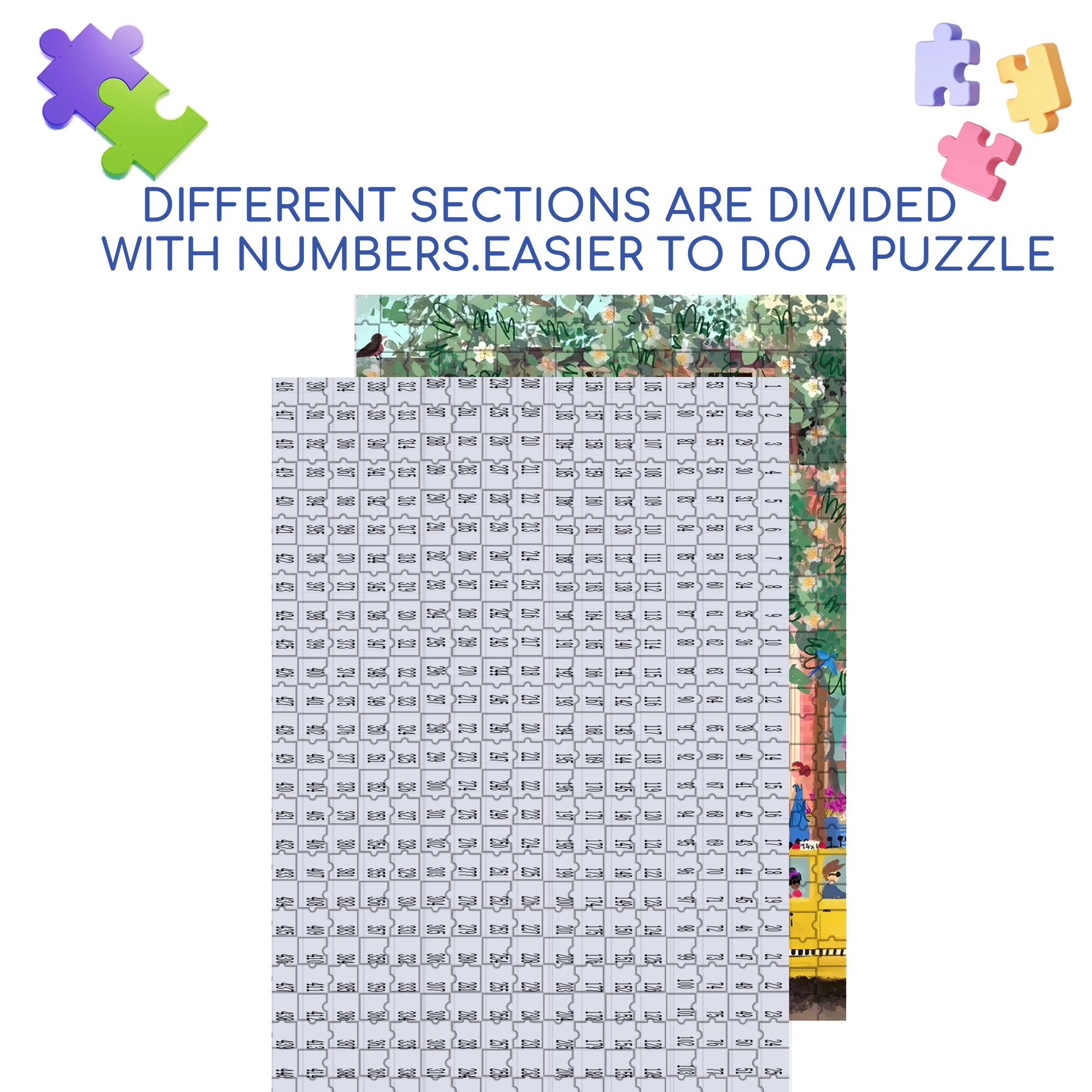 Live Your Life In A Gentle Manner 28 500pcs/1000pcs Jigsaw Puzzle, Scratch-Resistant, Interactive Family Game & Brain-Boosting DIY Decor, Perfect for Halloween, Christmas & New Year Gifts, Family Puzzle Game