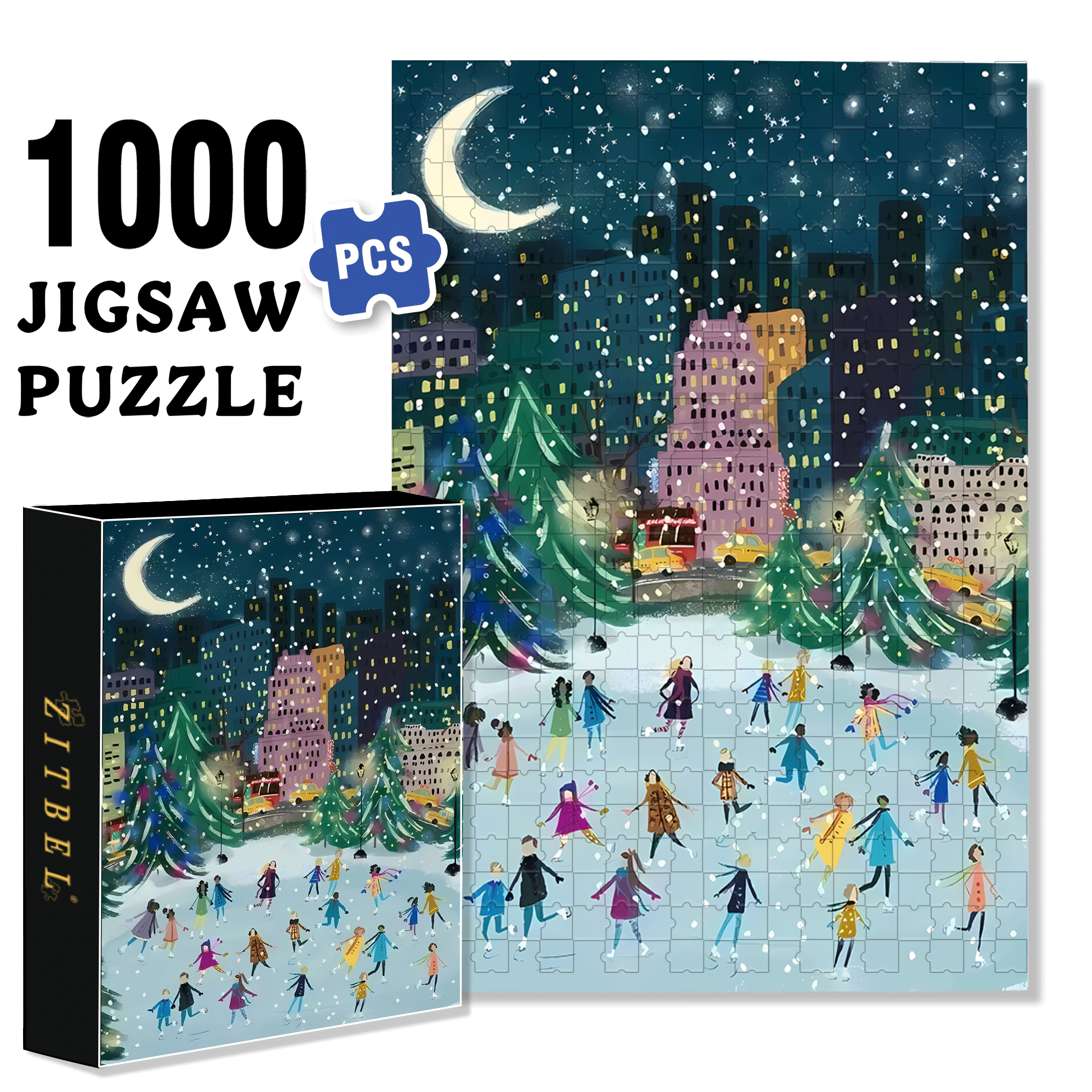 Live Your Life In A Gentle Manner 29 500pcs/1000pcs Jigsaw Puzzle, Scratch-Resistant, Interactive Family Game & Brain-Boosting DIY Decor, Perfect for Halloween, Christmas & New Year Gifts, Family Puzzle Game