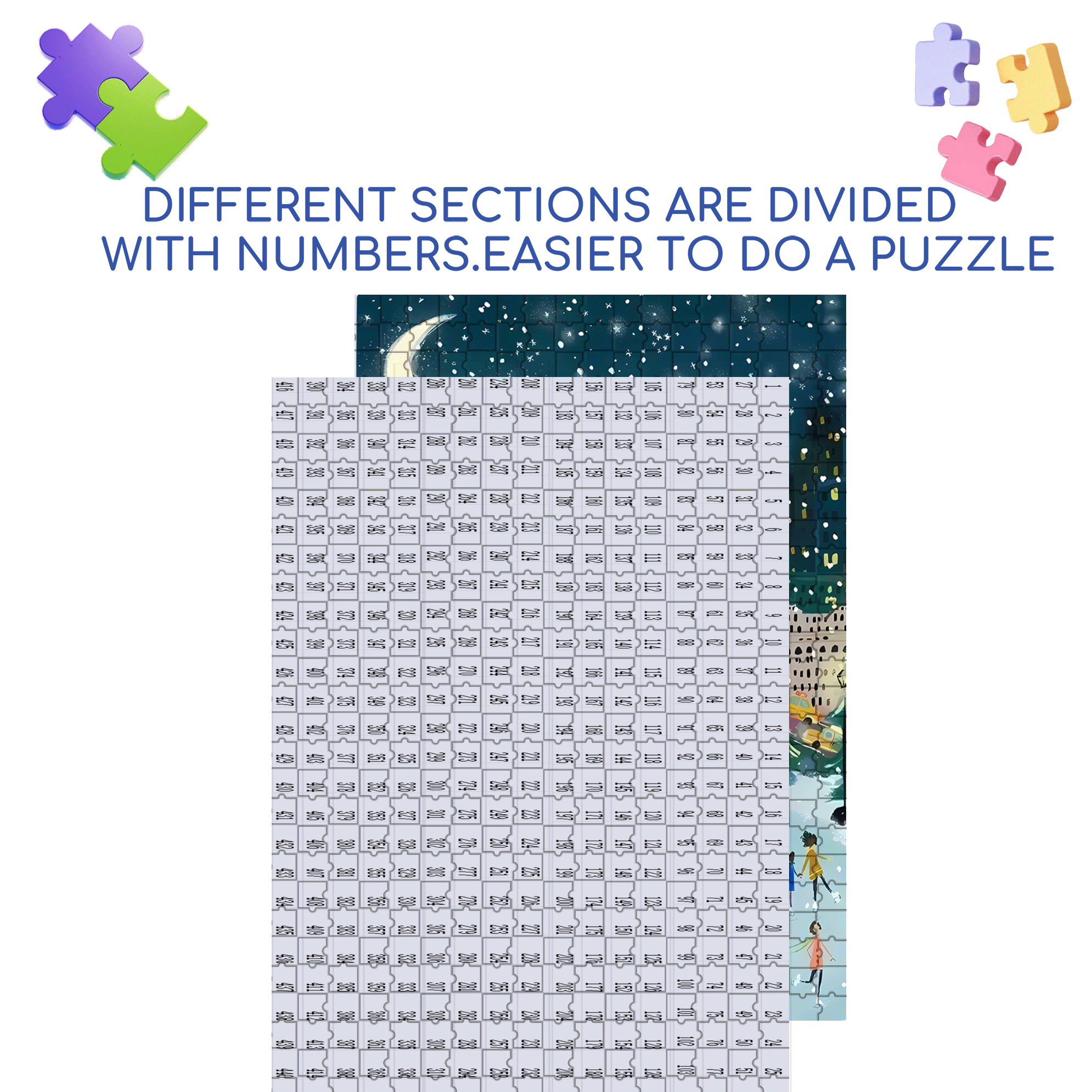 Live Your Life In A Gentle Manner 29 500pcs/1000pcs Jigsaw Puzzle, Scratch-Resistant, Interactive Family Game & Brain-Boosting DIY Decor, Perfect for Halloween, Christmas & New Year Gifts, Family Puzzle Game