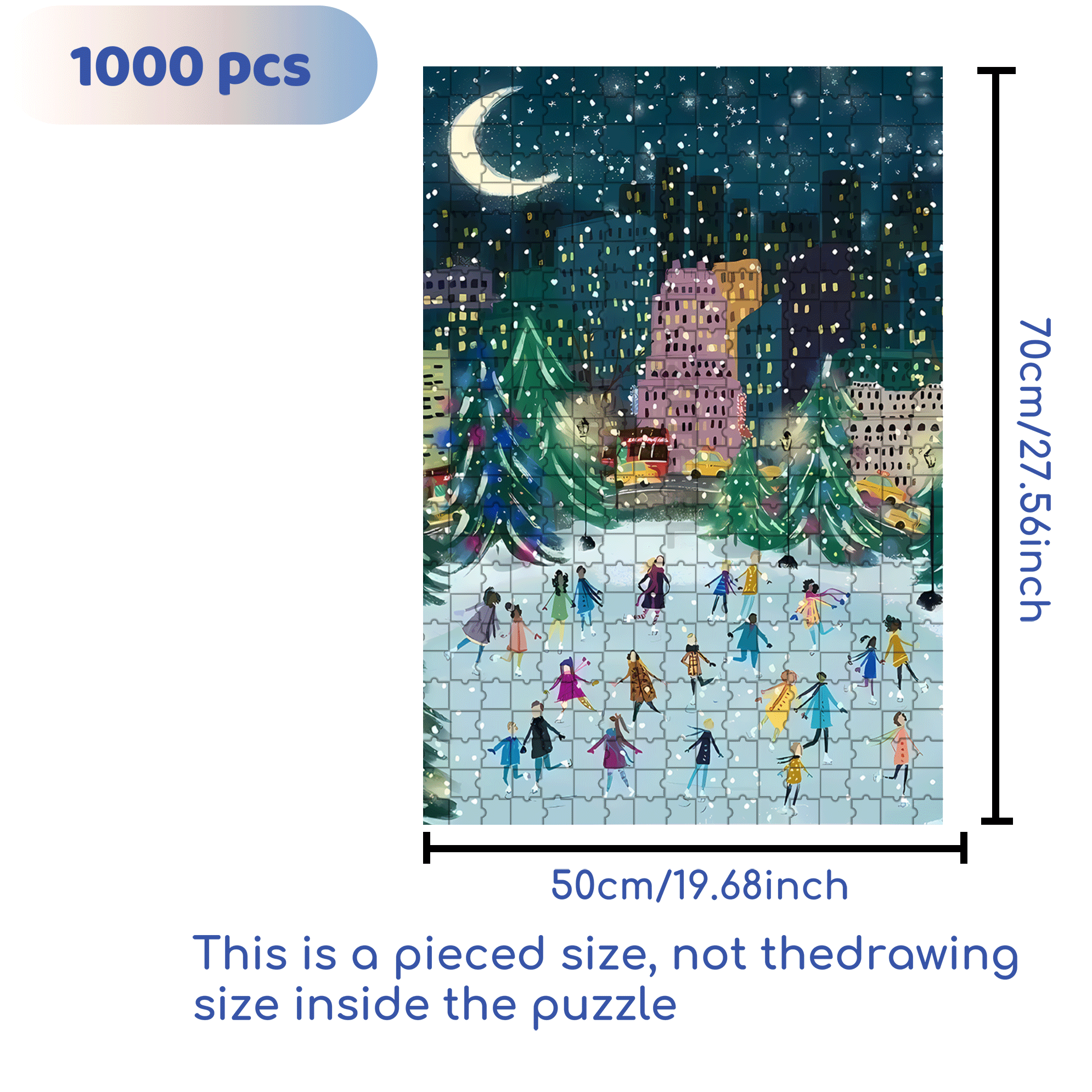 Live Your Life In A Gentle Manner 29 500pcs/1000pcs Jigsaw Puzzle, Scratch-Resistant, Interactive Family Game & Brain-Boosting DIY Decor, Perfect for Halloween, Christmas & New Year Gifts, Family Puzzle Game