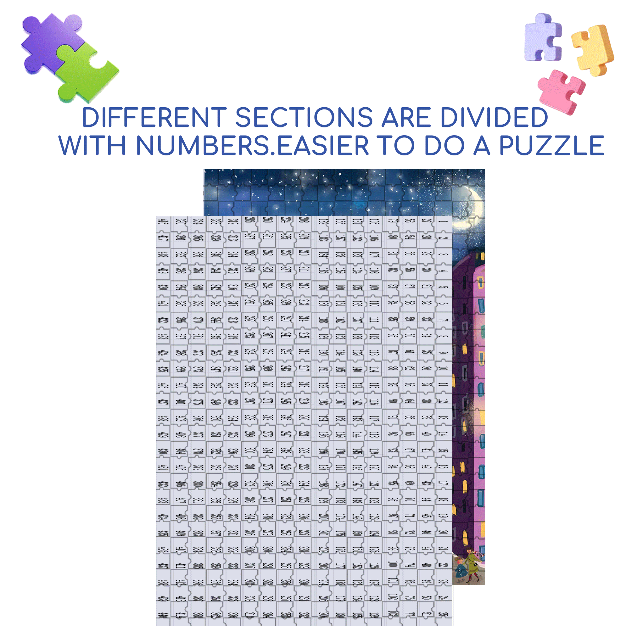 Live Your Life In A Gentle Manner 3 500pcs/1000pcs Jigsaw Puzzle, Scratch-Resistant, Interactive Family Game & Brain-Boosting DIY Decor, Perfect for Halloween, Christmas & New Year Gifts, Family Puzzle Game
