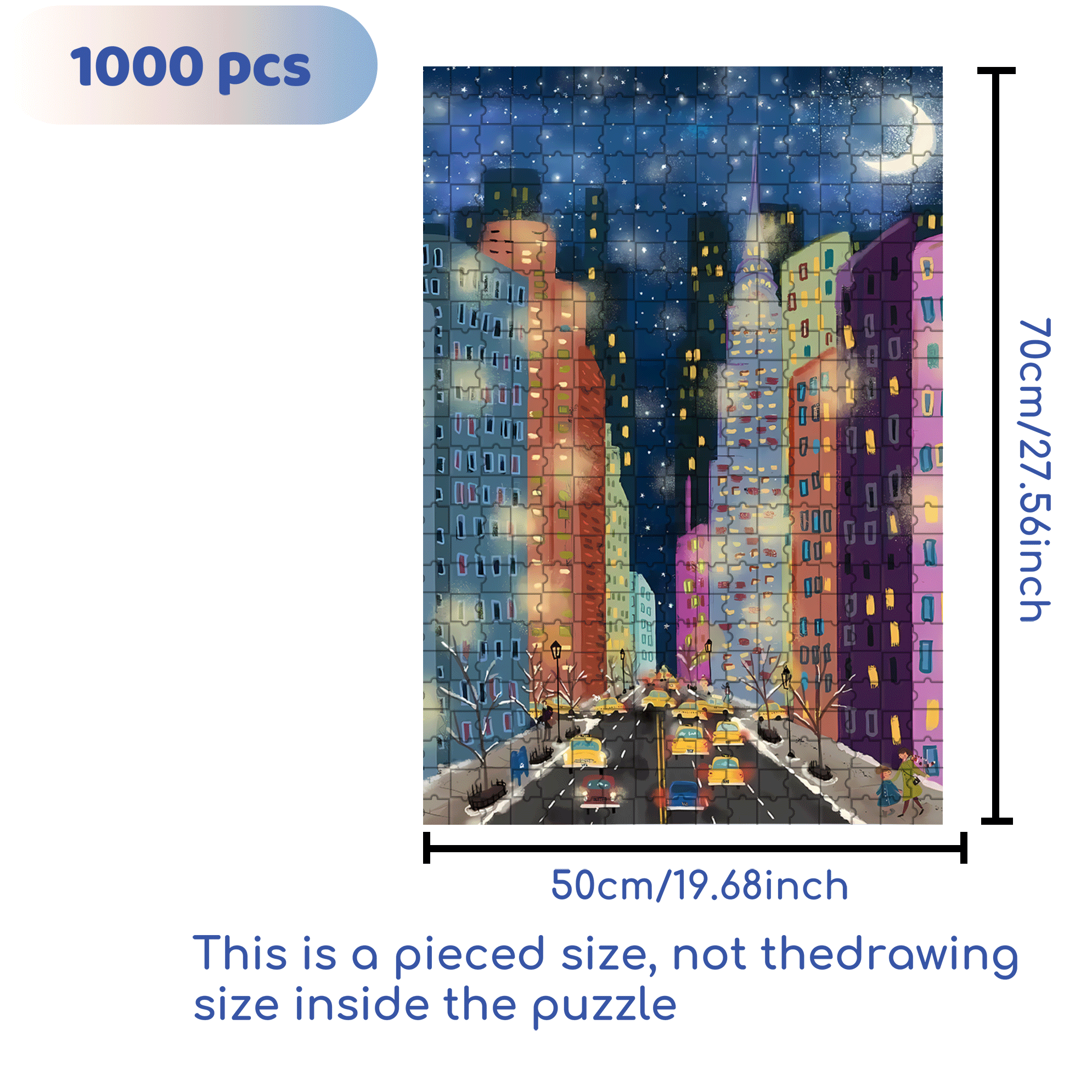 Live Your Life In A Gentle Manner 3 500pcs/1000pcs Jigsaw Puzzle, Scratch-Resistant, Interactive Family Game & Brain-Boosting DIY Decor, Perfect for Halloween, Christmas & New Year Gifts, Family Puzzle Game