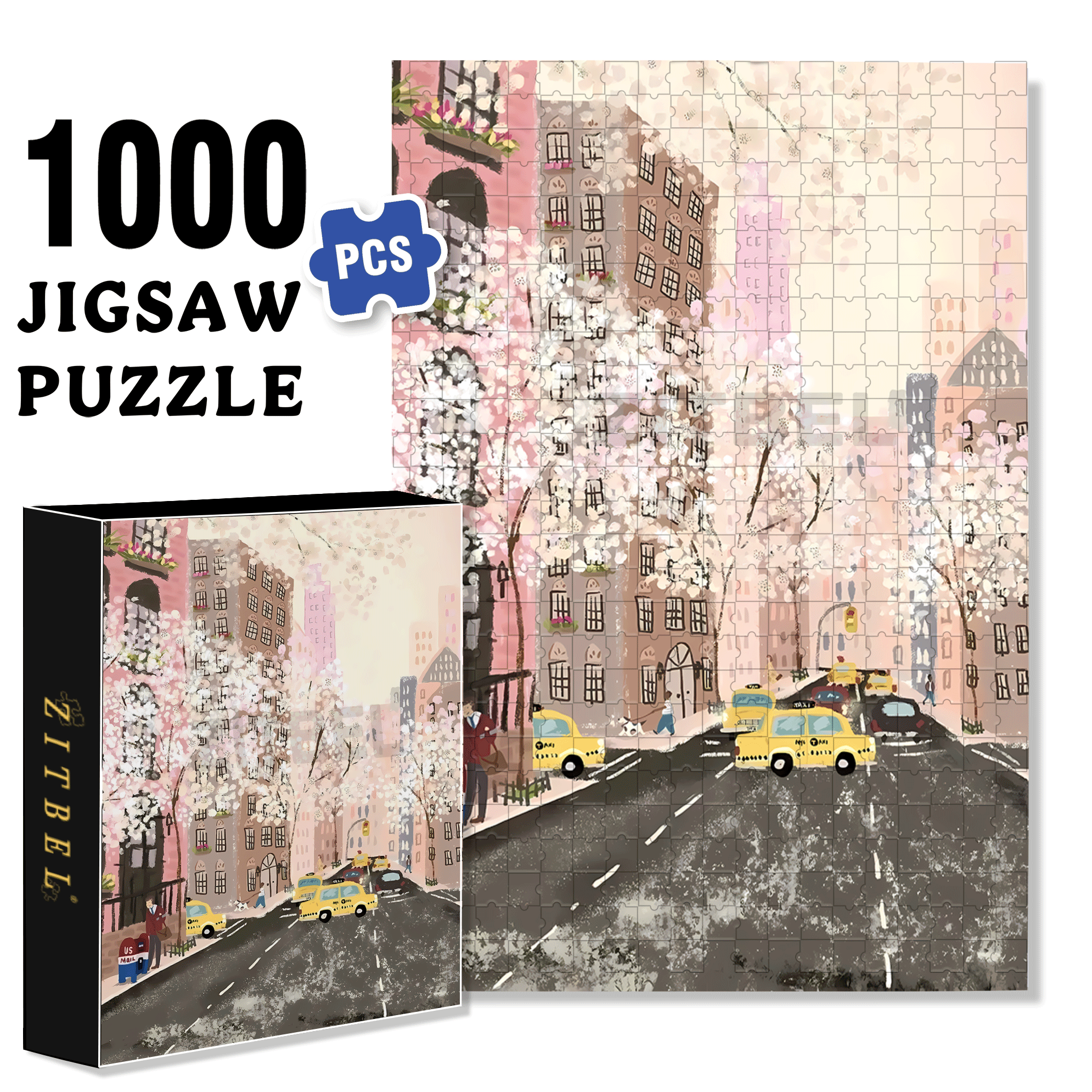 Live Your Life In A Gentle Manner 4 500pcs/1000pcs Jigsaw Puzzle, Scratch-Resistant, Interactive Family Game & Brain-Boosting DIY Decor, Perfect for Halloween, Christmas & New Year Gifts, Family Puzzle Game