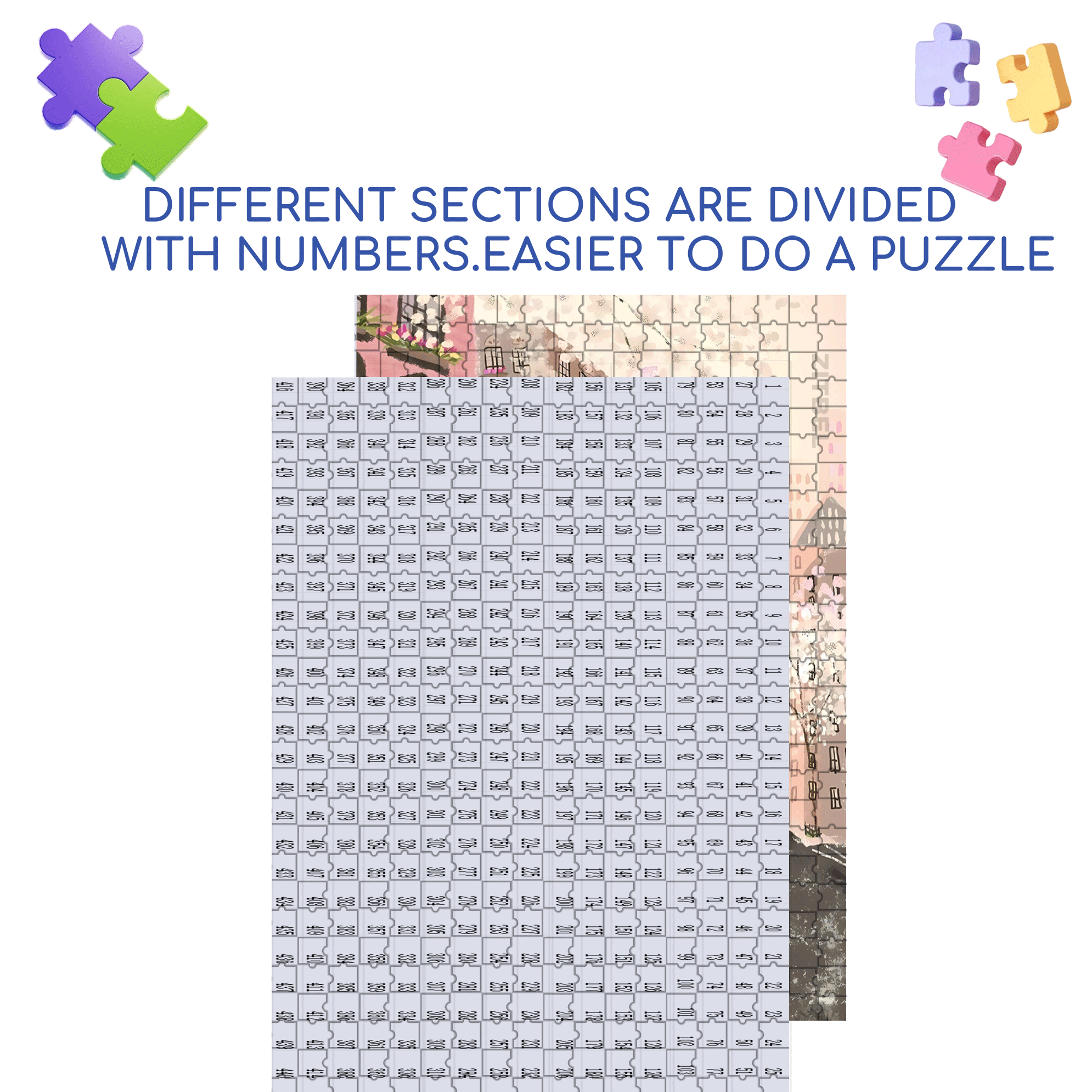 Live Your Life In A Gentle Manner 4 500pcs/1000pcs Jigsaw Puzzle, Scratch-Resistant, Interactive Family Game & Brain-Boosting DIY Decor, Perfect for Halloween, Christmas & New Year Gifts, Family Puzzle Game