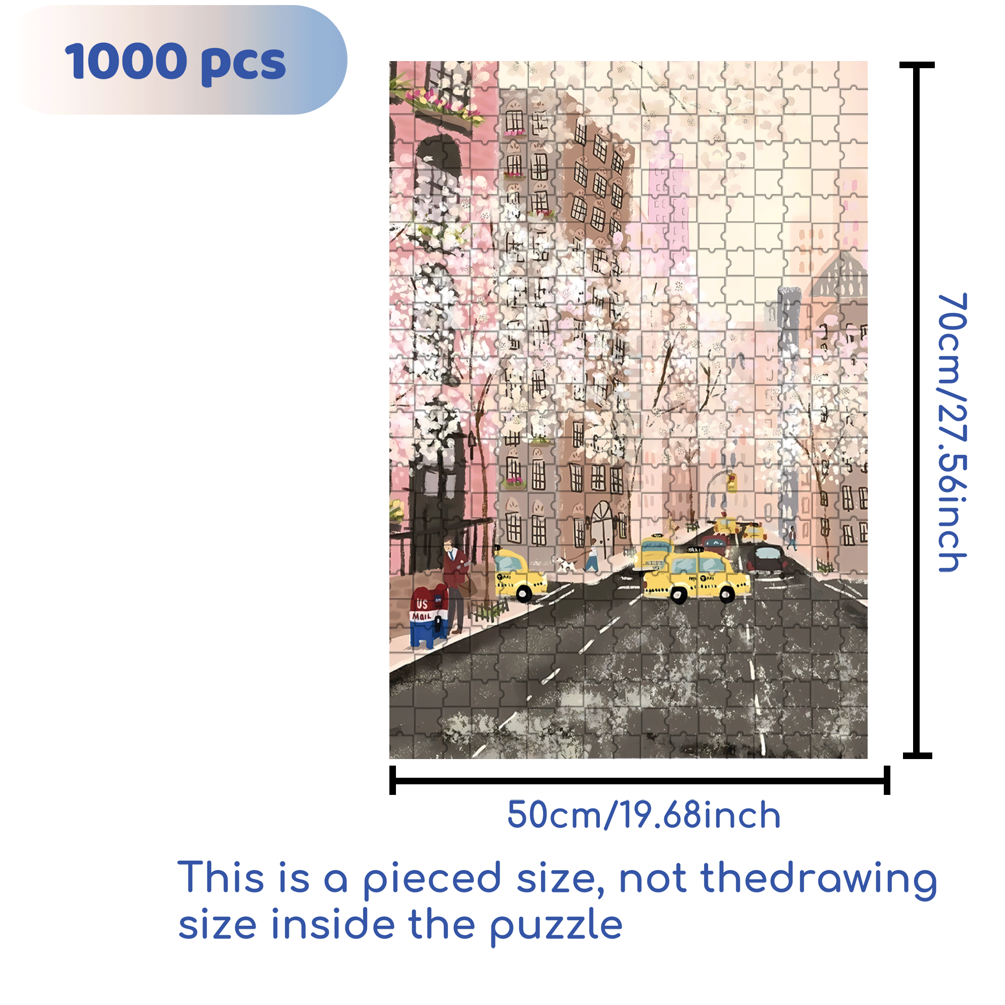 Live Your Life In A Gentle Manner 4 500pcs/1000pcs Jigsaw Puzzle, Scratch-Resistant, Interactive Family Game & Brain-Boosting DIY Decor, Perfect for Halloween, Christmas & New Year Gifts, Family Puzzle Game