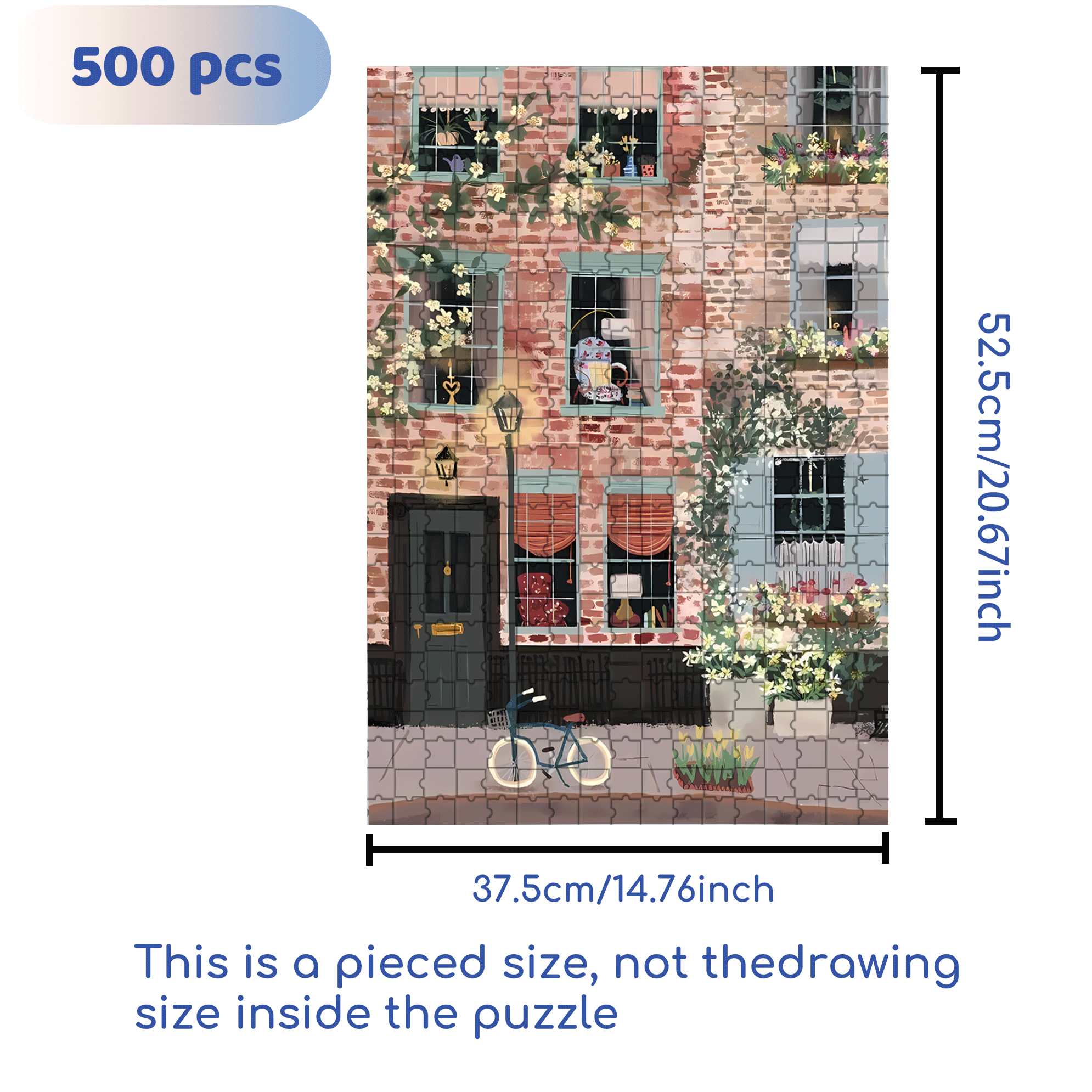 Live Your Life In A Gentle Manner 5 500pcs/1000pcs Jigsaw Puzzle, Scratch-Resistant, Interactive Family Game & Brain-Boosting DIY Decor, Perfect for Halloween, Christmas & New Year Gifts, Family Puzzle Game