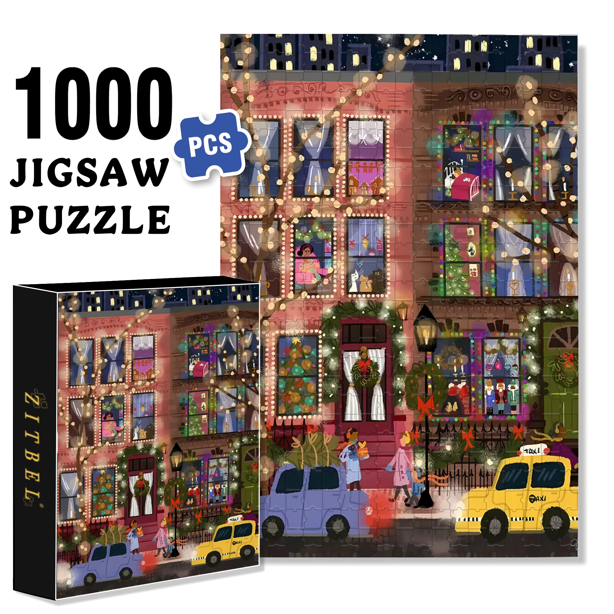 Live Your Life In A Gentle Manner 7 500pcs/1000pcs Jigsaw Puzzle, Scratch-Resistant, Interactive Family Game & Brain-Boosting DIY Decor, Perfect for Halloween, Christmas & New Year Gifts, Family Puzzle Game