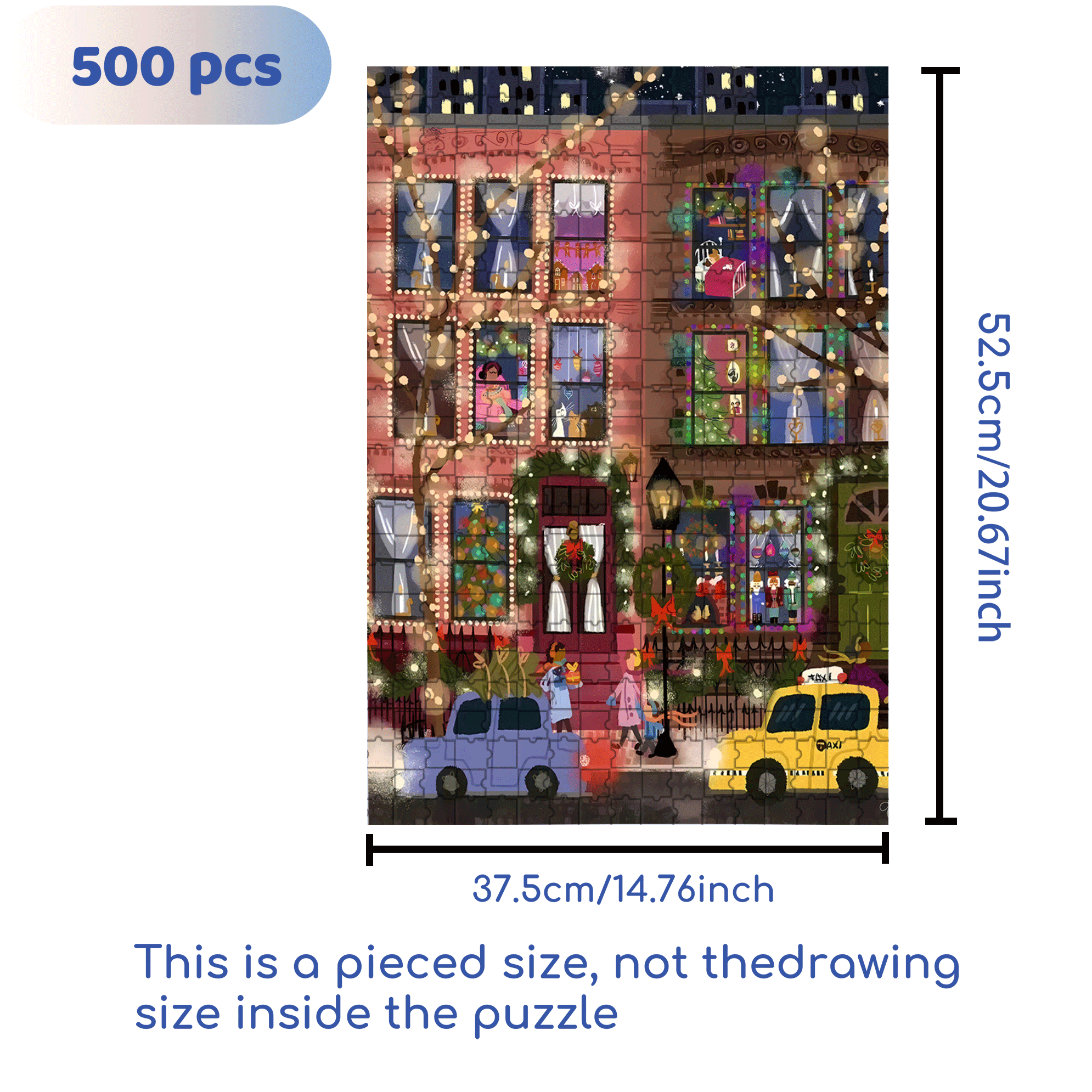 Live Your Life In A Gentle Manner 7 500pcs/1000pcs Jigsaw Puzzle, Scratch-Resistant, Interactive Family Game & Brain-Boosting DIY Decor, Perfect for Halloween, Christmas & New Year Gifts, Family Puzzle Game
