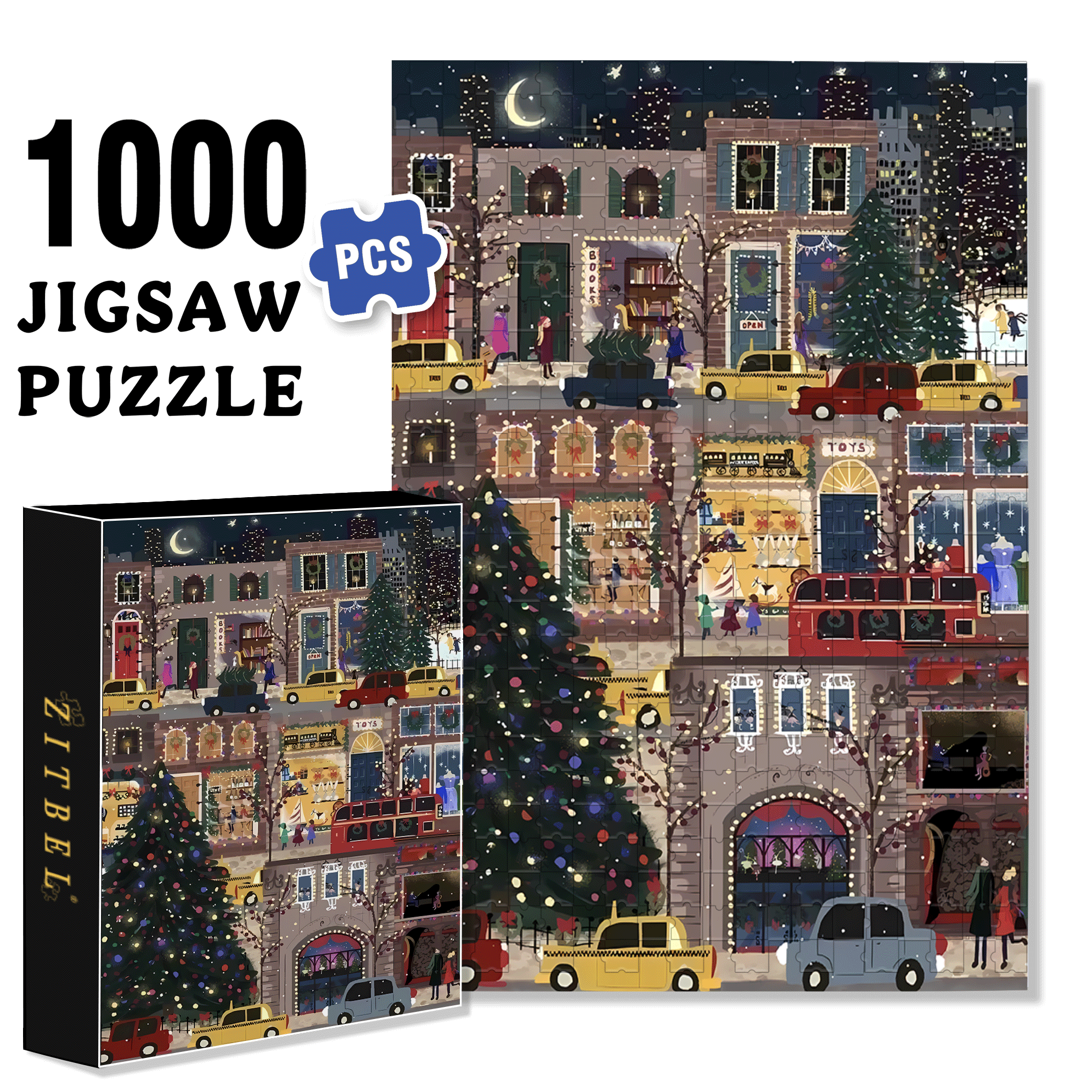 Live Your Life In A Gentle Manner 500pcs/1000pcs Jigsaw Puzzle, Scratch-Resistant, Interactive Family Game & Brain-Boosting DIY Decor, Perfect for Halloween, Christmas & New Year Gifts, Family Puzzle Game