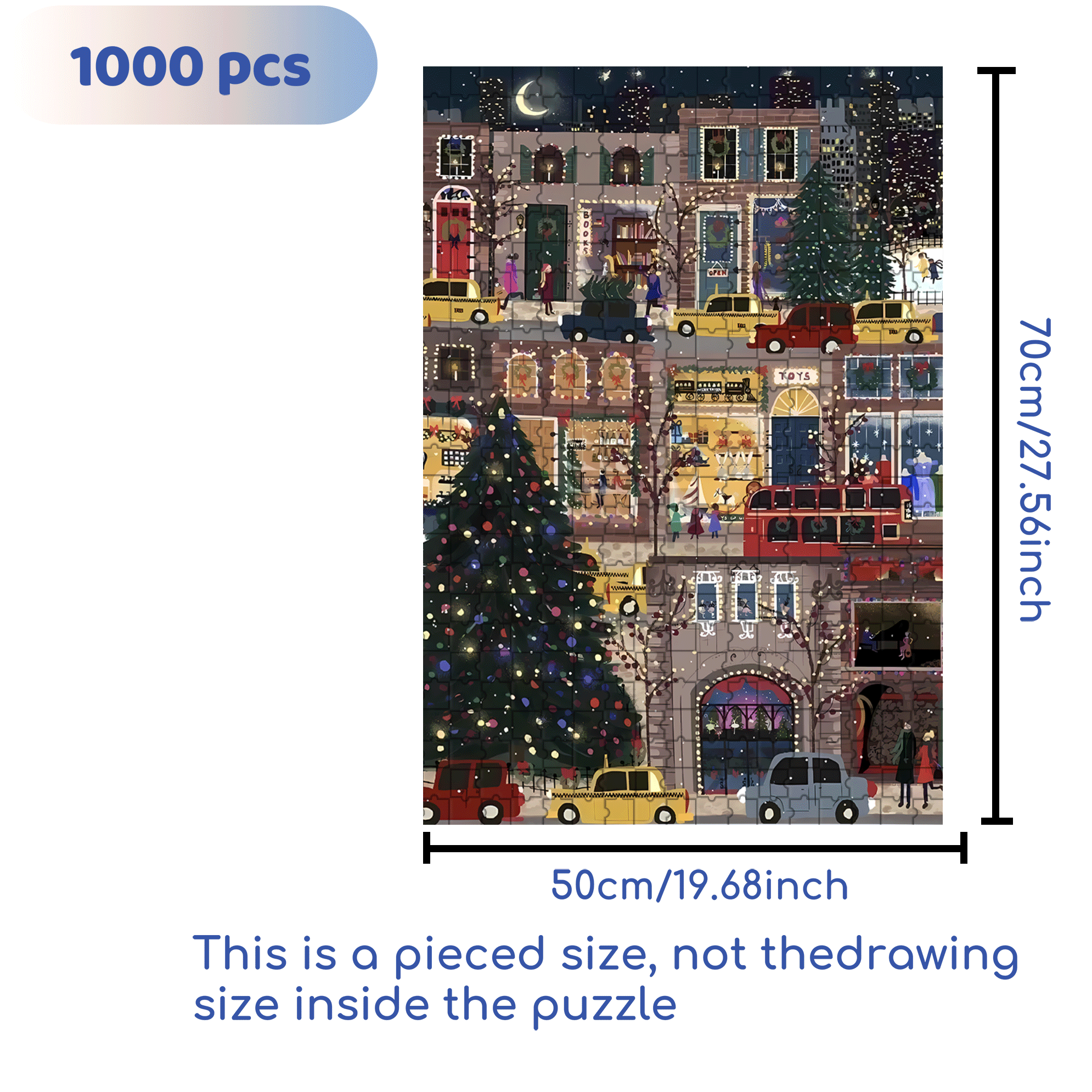 Live Your Life In A Gentle Manner 500pcs/1000pcs Jigsaw Puzzle, Scratch-Resistant, Interactive Family Game & Brain-Boosting DIY Decor, Perfect for Halloween, Christmas & New Year Gifts, Family Puzzle Game